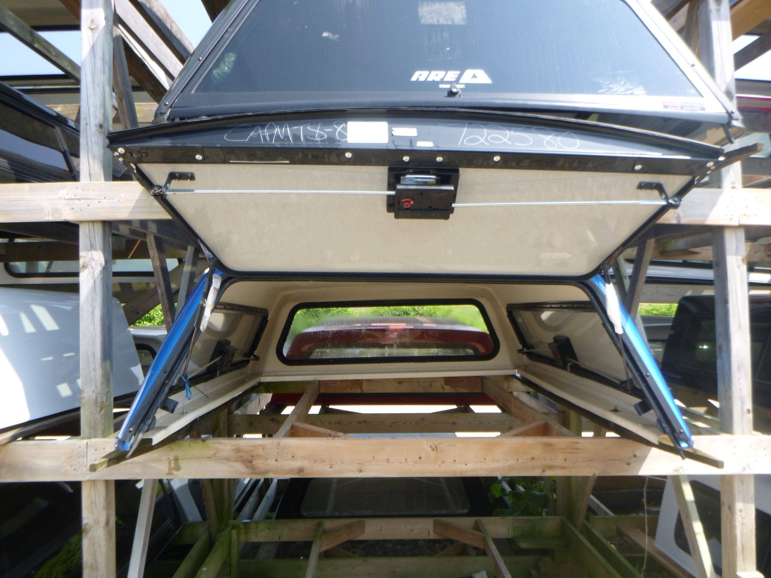 2009 - 2018 Dodge Ram 6'4 CREW Cab PBJ Hydro Blue ARE Truck Cap 4 2009 - 2018 Dodge Ram 6'4 CREW Cab PBJ Hydro Blue ARE Truck Cap - Image 4