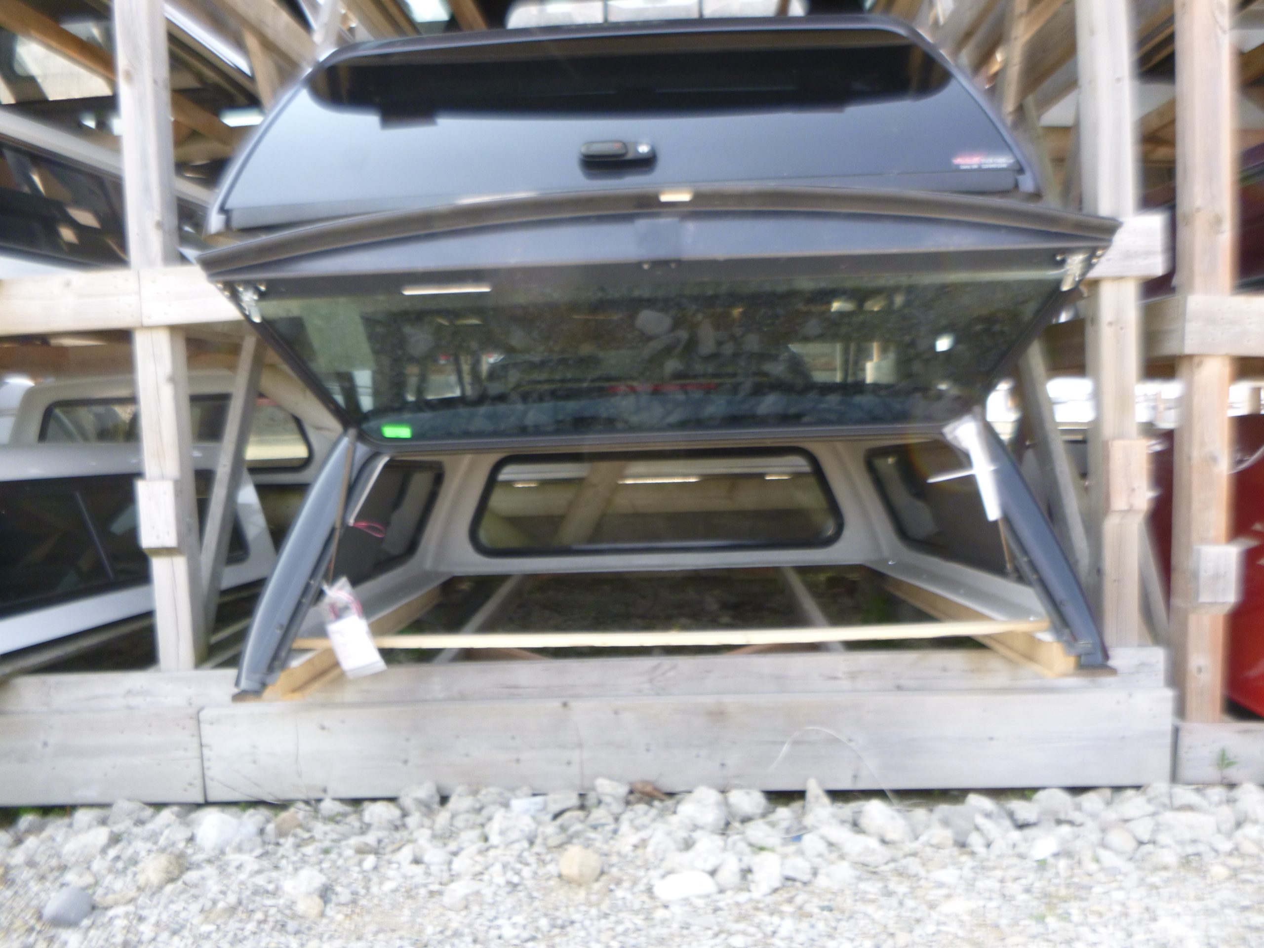 Dodge Ram NEW 6'4 PXJ Diamond Black Ranch Truck Cap 4 Dodge Ram NEW 6'4 PXJ Diamond Black Ranch Truck Cap - Image 4