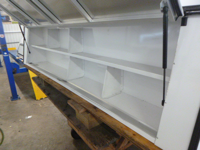 2017 - 2026 Ford Superduty F250/350/450 8' White ARE Contractor Truck Cap 5 2017 - 2026 Ford Superduty F250/350/450 8' White ARE Contractor Truck Cap - Image 5