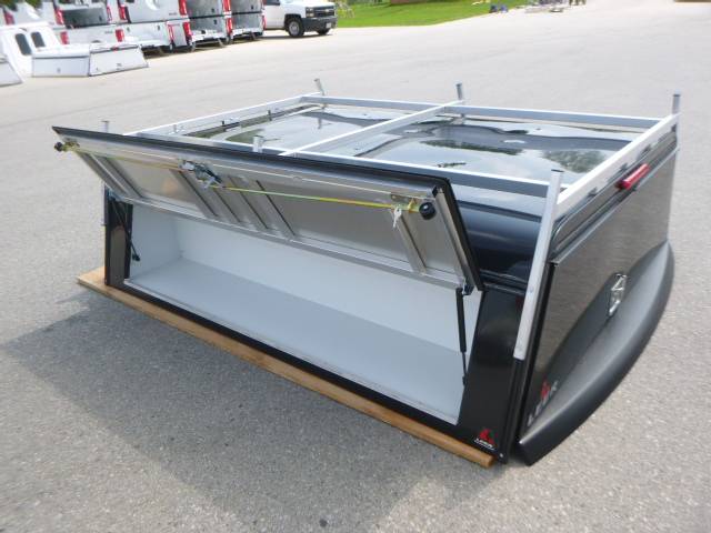 2019-2026 GMC Sierra or Chevrolet Silverado 1500 6.6' New Black Leer DCC Contractor truck cap - Image 4