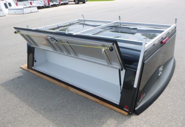 2021-2026 Ford F150 5.6' New Black Leer DCC Contractor truck cap - Image 6