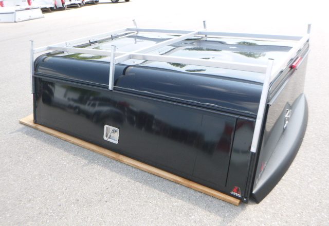 2021-2026 Ford F150 5.6' New Black Leer DCC Contractor truck cap - Image 3