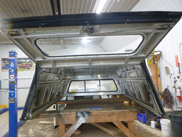 2014 - 2018 GMC Sierra or Chevrolet Silverado 6'5 Black Ranch Contractor Truck Cap - Image 3