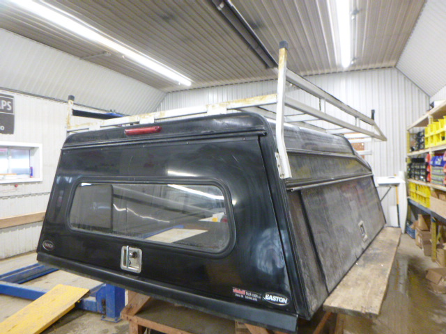 2014 - 2018 GMC Sierra or Chevrolet Silverado 6'5 Black Ranch Contractor Truck Cap - Image 2