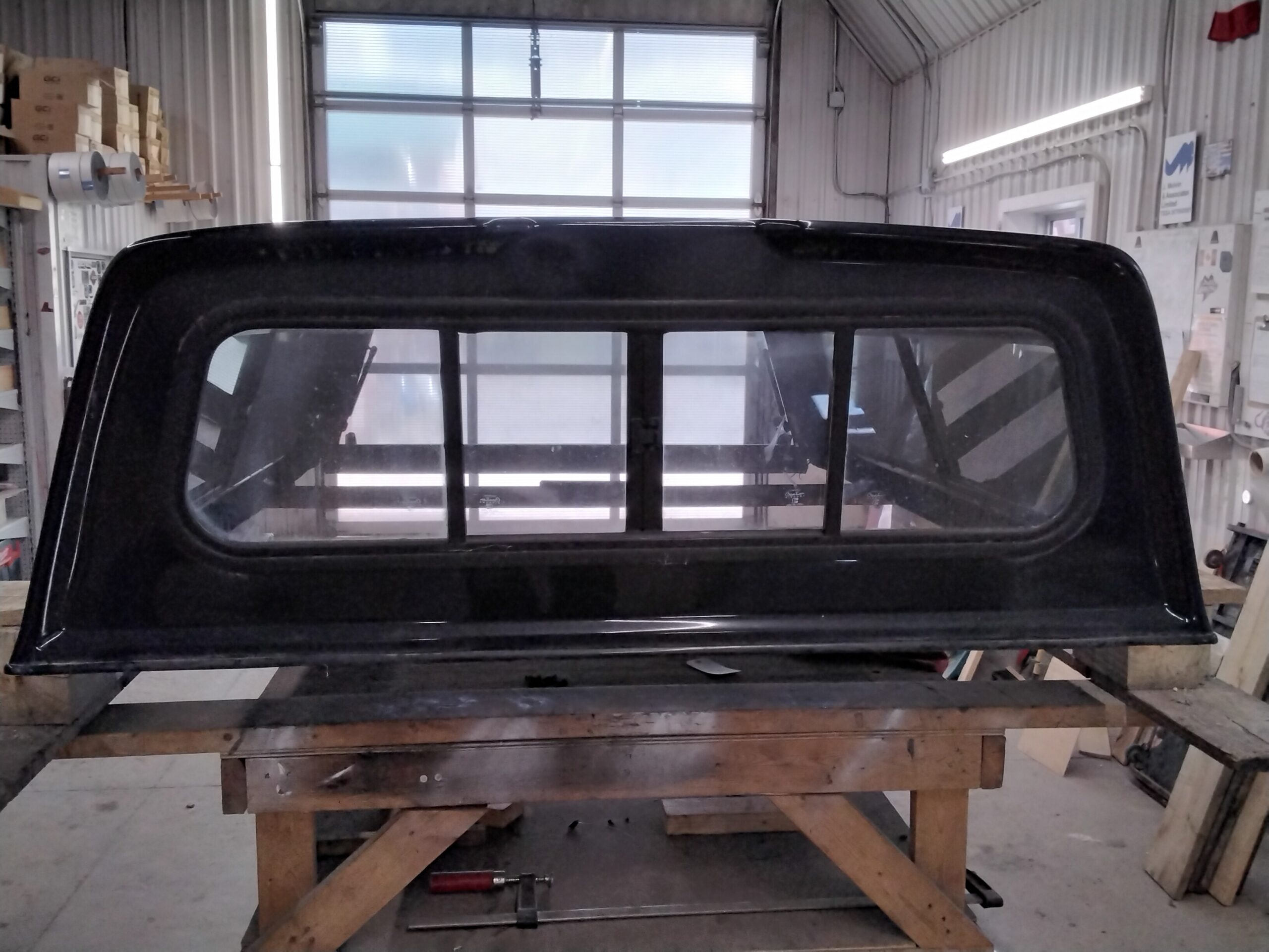 1988 - 1998 GMC Sierra or Chevrolet Silverado 6'6 Black Raider Truck Cap 4 1988 - 1998 GMC Sierra or Chevrolet Silverado 6'6 Black Raider Truck Cap - Image 4