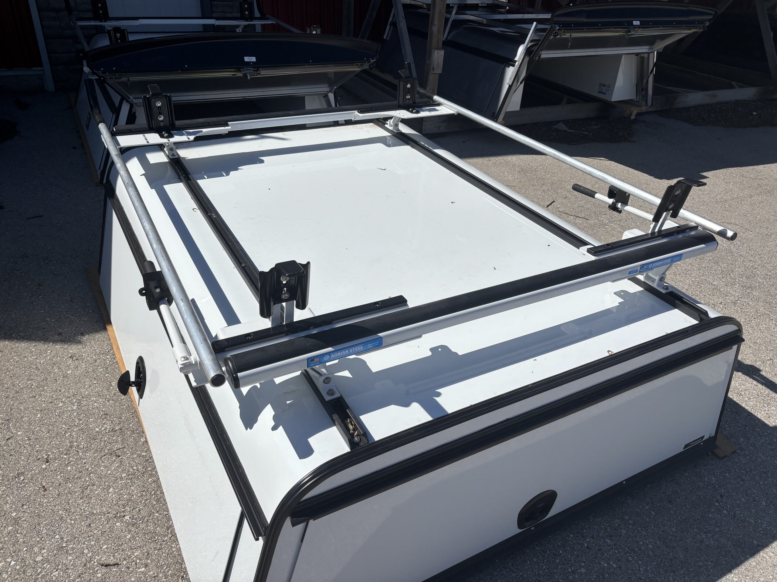 2019 – 2026 GMC Sierra or Chevrolet Silverado 6’6 White Precision Raptor Contractor Truck Cap 6 2019 – 2026 GMC Sierra or Chevrolet Silverado 6’6 White Precision Raptor Contractor Truck Cap - Image 6