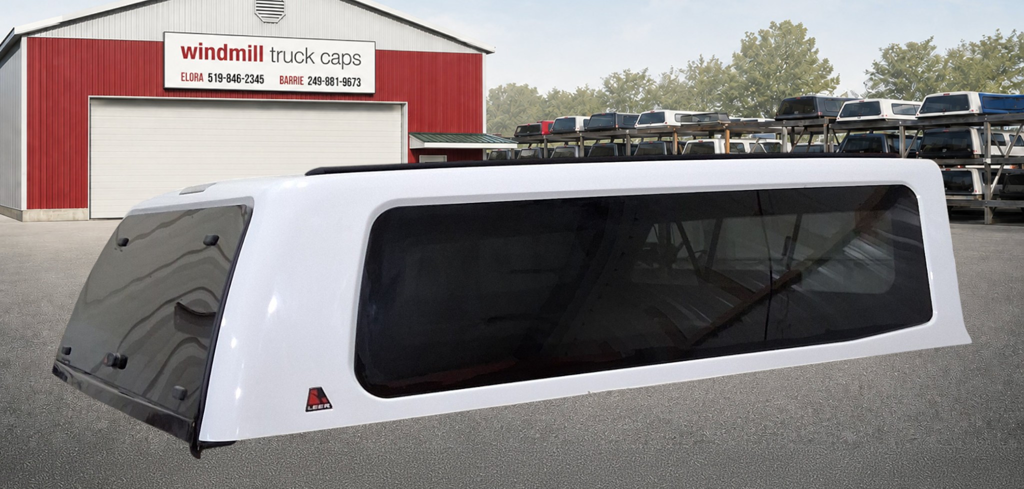 2014-2021 Toyota Tundra 6'6 Super White Leer 100XQ Truck Cap 2 2014-2021 Toyota Tundra 6'6 Super White Leer 100XQ Truck Cap - Image 2
