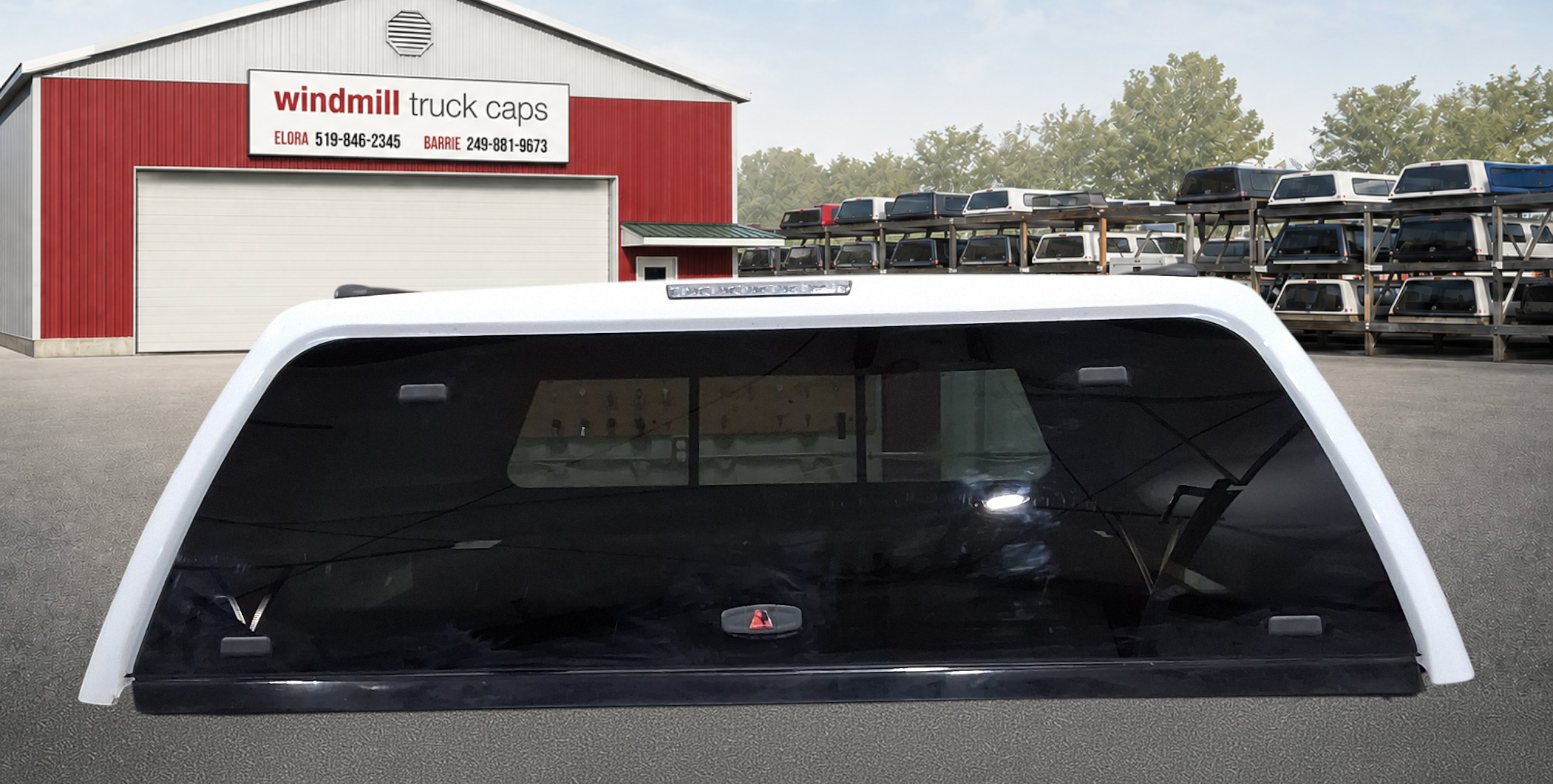 2014-2021 Toyota Tundra 6'6 Super White Leer 100XQ Truck Cap 3 2014-2021 Toyota Tundra 6'6 Super White Leer 100XQ Truck Cap - Image 3
