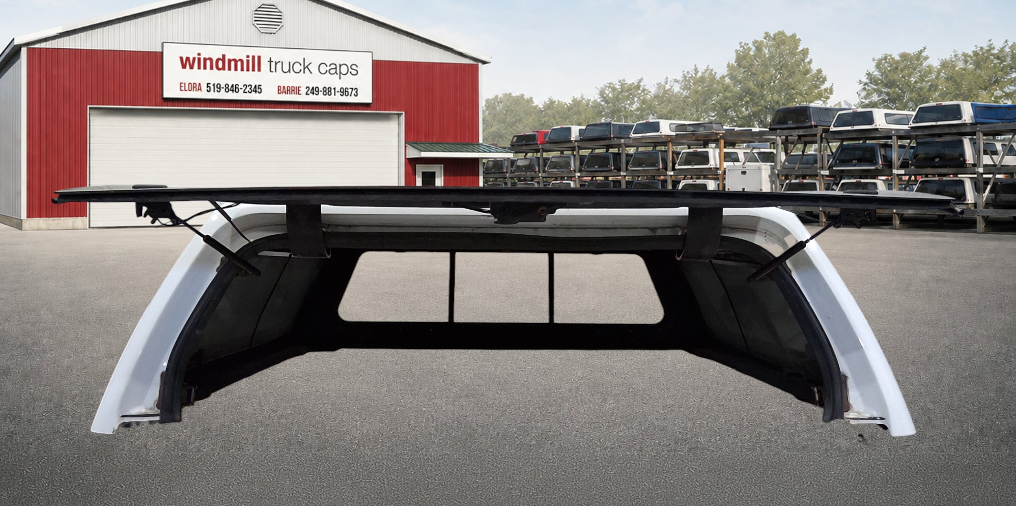 2014-2021 Toyota Tundra 6'6 Super White Leer 100XQ Truck Cap 4 2014-2021 Toyota Tundra 6'6 Super White Leer 100XQ Truck Cap - Image 4
