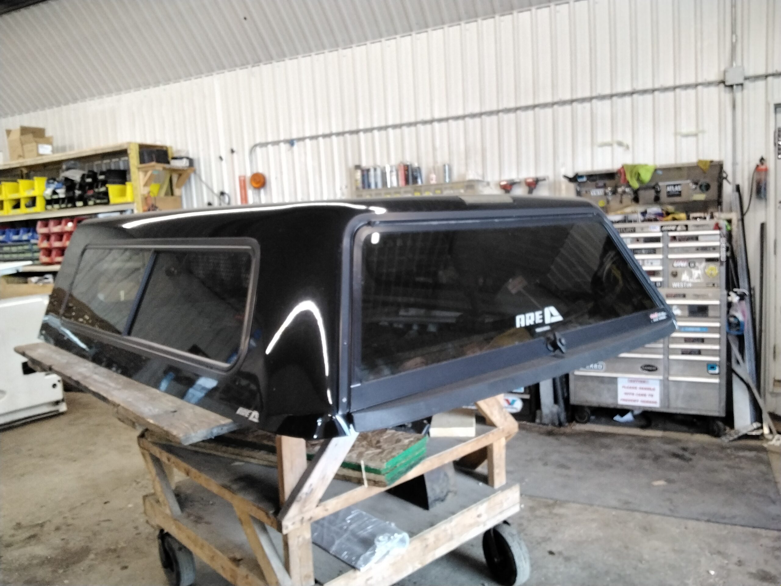 2020 - 2026 Chevrolet Silverado HD 2500/3500 6'9 41 Black ARE Truck Cap 2 2020 - 2026 Chevrolet Silverado HD 2500/3500 6'9 41 Black ARE Truck Cap - Image 2