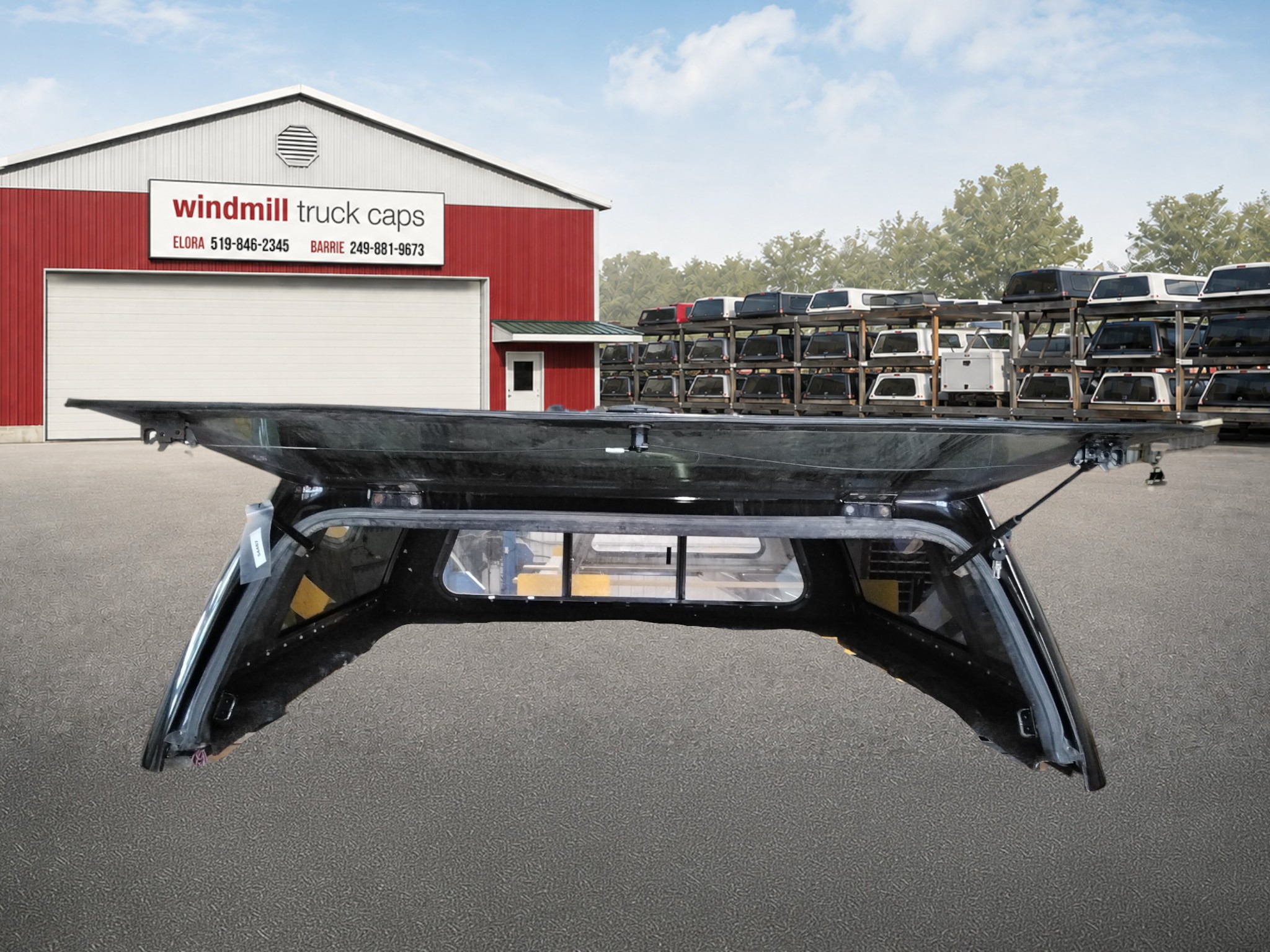 Dodge Ram 6'4 PX8 Black Leer100XL Truck Cap 3 Dodge Ram 6'4 PX8 Black Leer100XL Truck Cap - Image 3