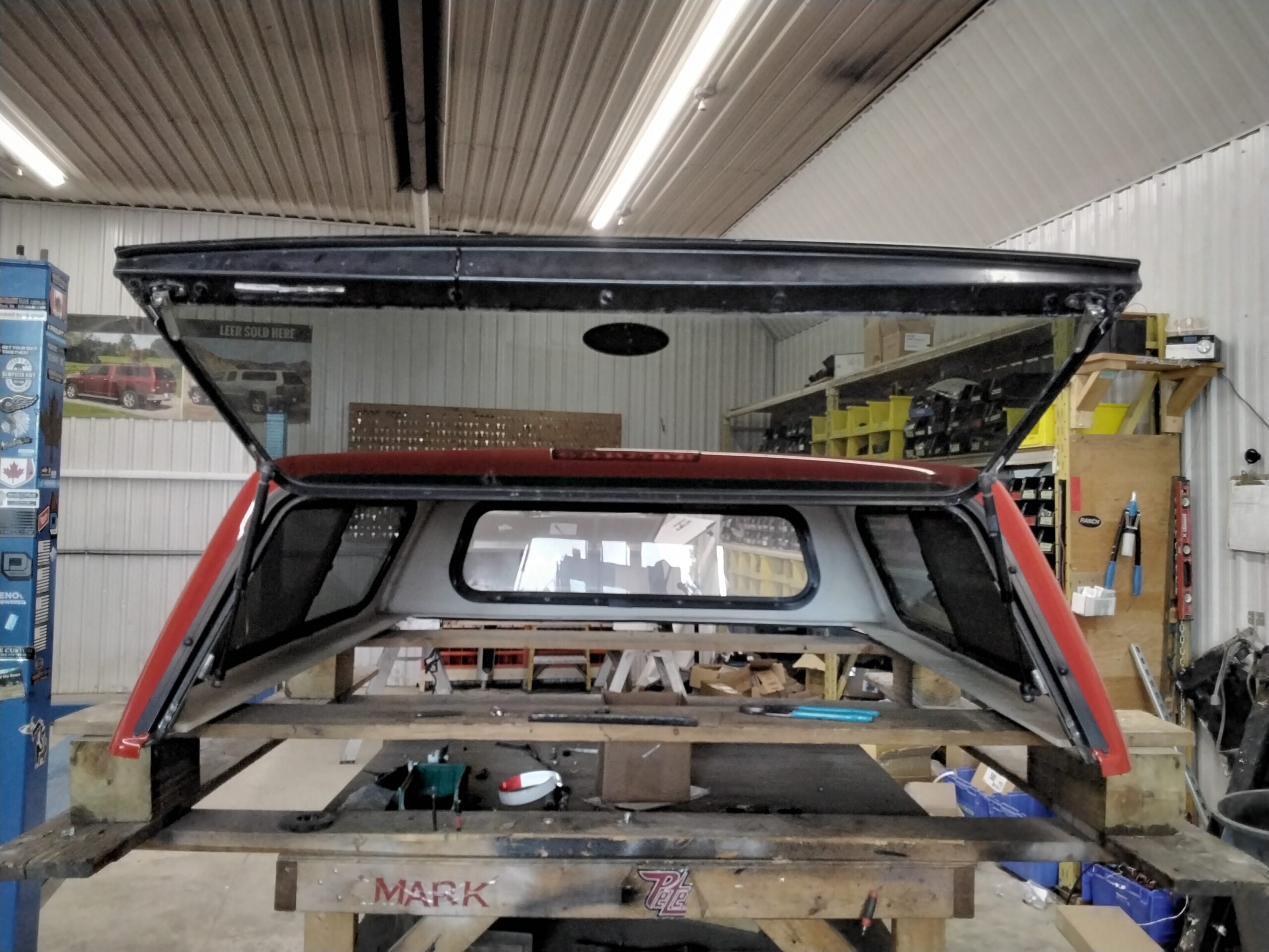 2015 - 2022 Chevrolet Colorado or GMC Canyon 5'2 WA130X Red Ranch Truck Cap 3 2015 - 2022 Chevrolet Colorado or GMC Canyon 5'2 WA130X Red Ranch Truck Cap - Image 3