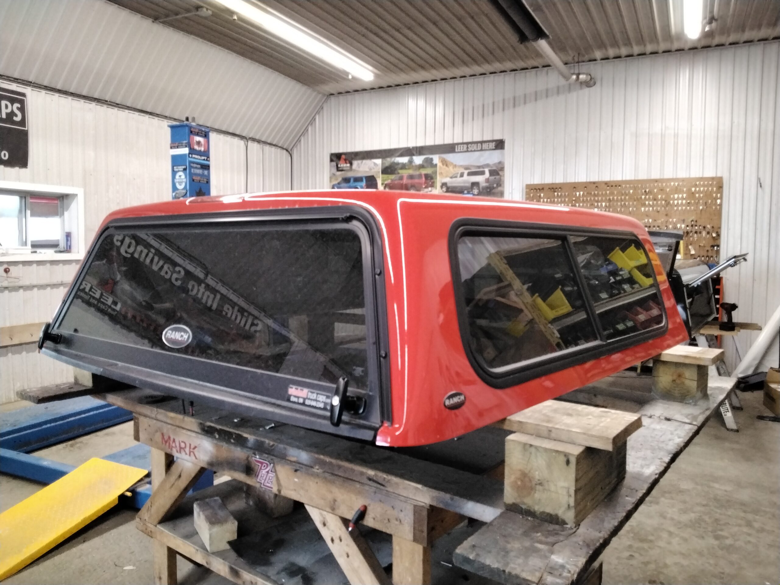 2015 - 2022 Chevrolet Colorado or GMC Canyon 5'2 WA130X Red Ranch Truck Cap 2 2015 - 2022 Chevrolet Colorado or GMC Canyon 5'2 WA130X Red Ranch Truck Cap - Image 2