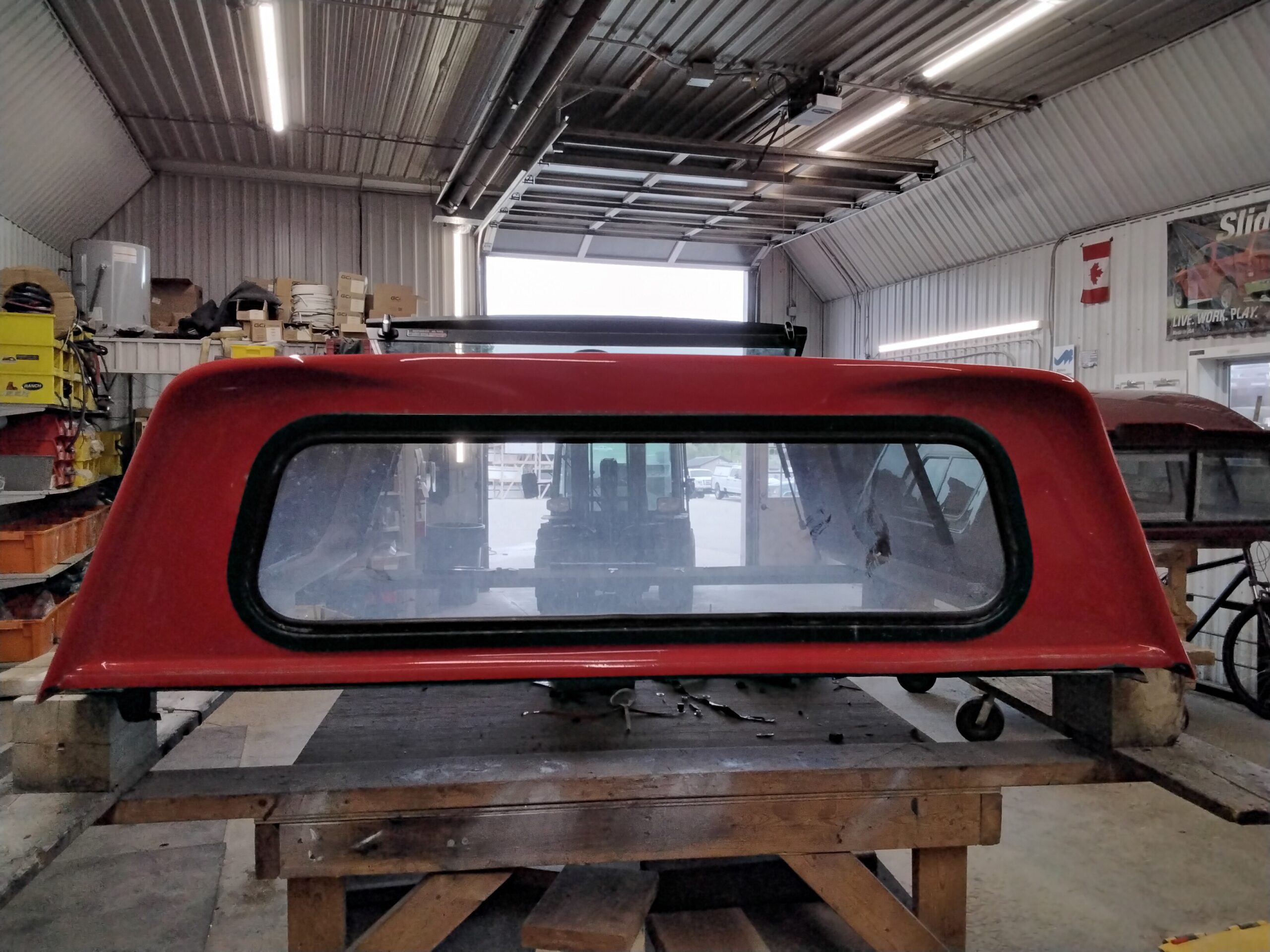 2015 - 2022 Chevrolet Colorado or GMC Canyon 5'2 WA130X Red Ranch Truck Cap 4 2015 - 2022 Chevrolet Colorado or GMC Canyon 5'2 WA130X Red Ranch Truck Cap - Image 4