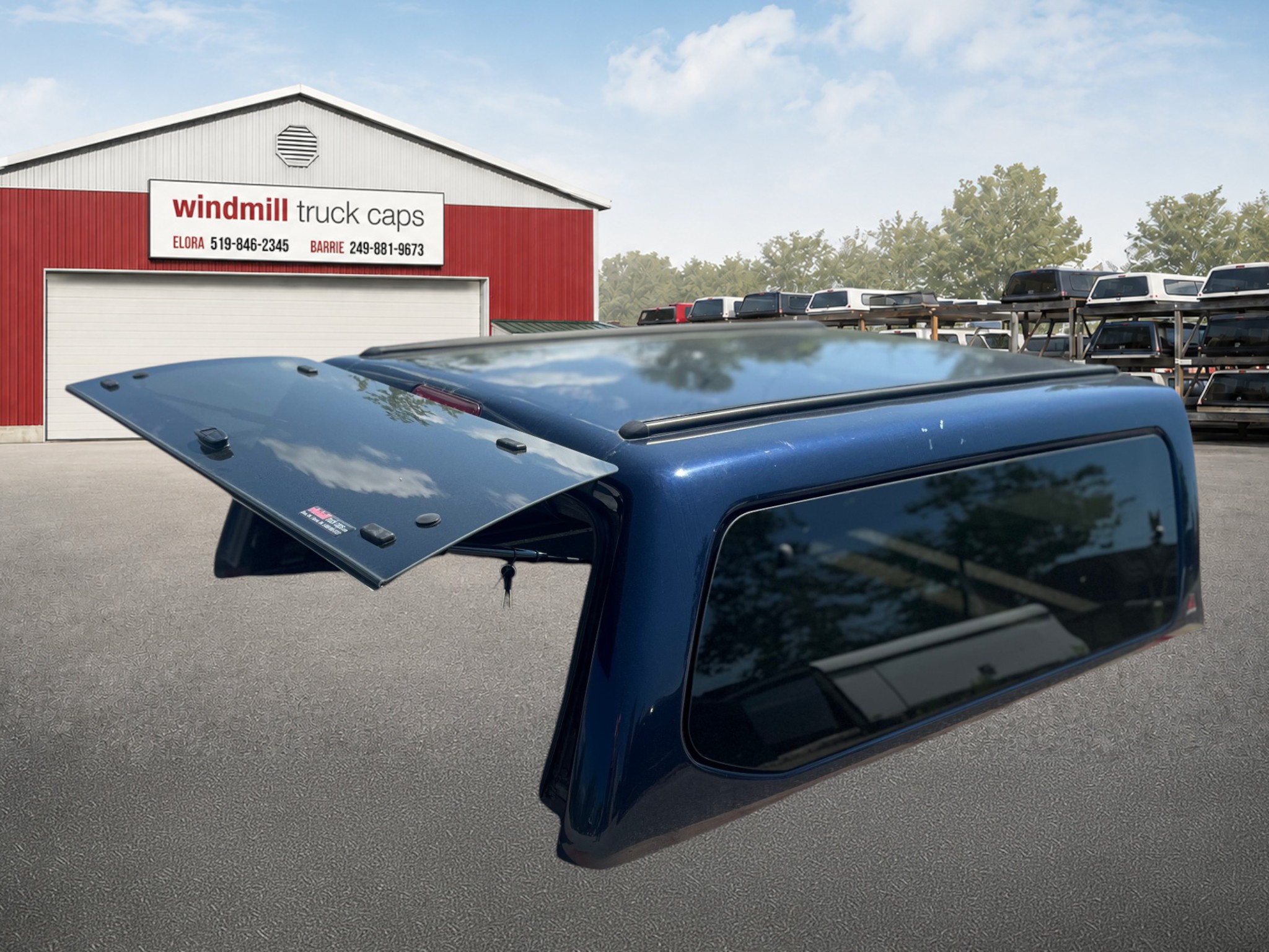 2005 - 2012 Nissan Frontier 6'2 RAB Deep Blue Leer100XQ Truck Cap 2 2005 - 2012 Nissan Frontier 6'2 RAB Deep Blue Leer100XQ Truck Cap - Image 2