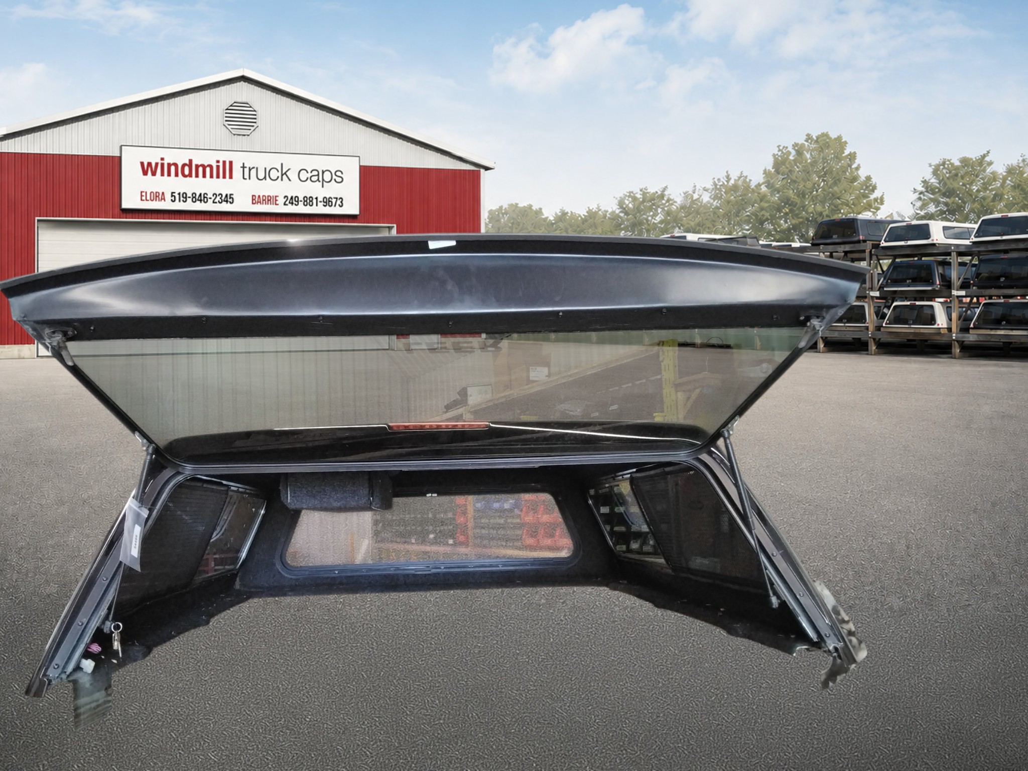 Dodge Ram 6'4 PX8 Black Leer Legend Truck Cap 3 Dodge Ram 6'4 PX8 Black Leer Legend Truck Cap - Image 3