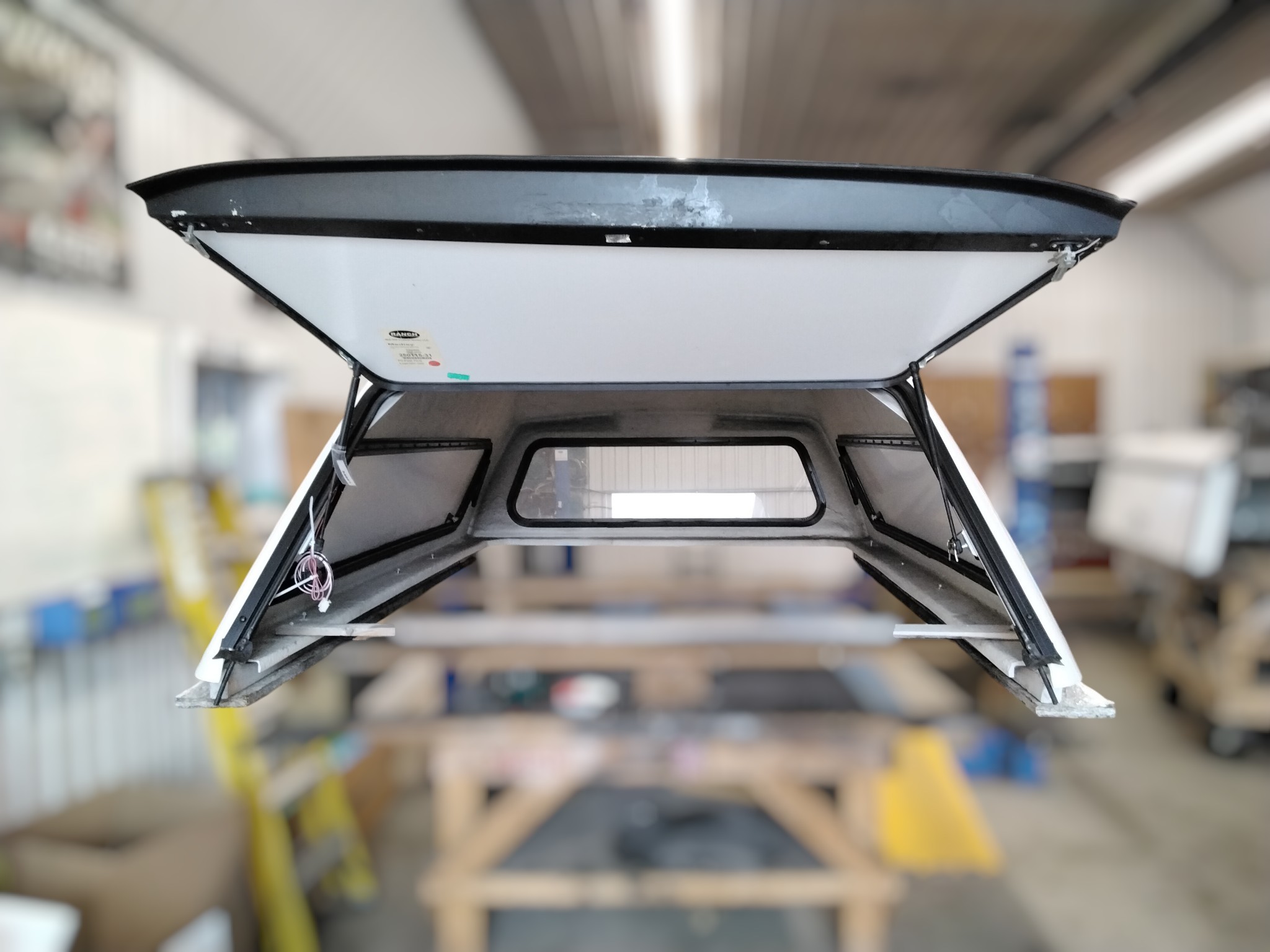 2020 - 2026 Chevrolet Silverado HD 2500/3500 8' *Regular Cab Only* GAZ White Ranch Truck Cap 3 2020 - 2026 Chevrolet Silverado HD 2500/3500 8' *Regular Cab Only* GAZ White Ranch Truck Cap - Image 3