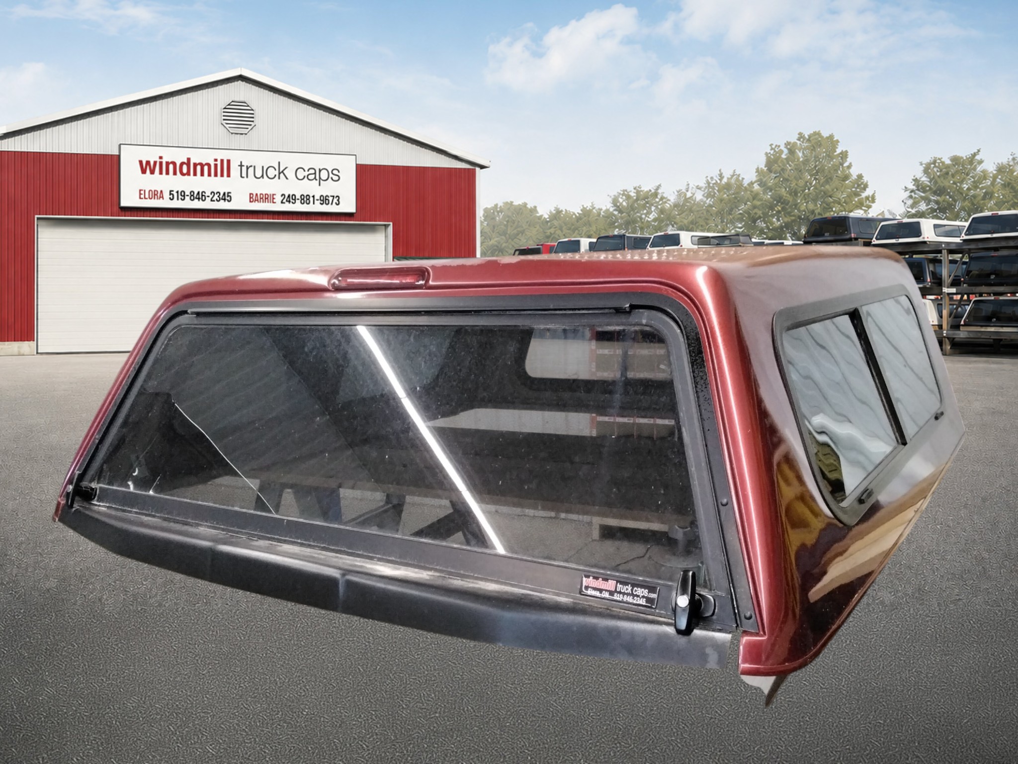 2015 - 2020 Ford F150 5'6 Red Jason Truck Cap 2 2015 - 2020 Ford F150 5'6 Red Jason Truck Cap - Image 2