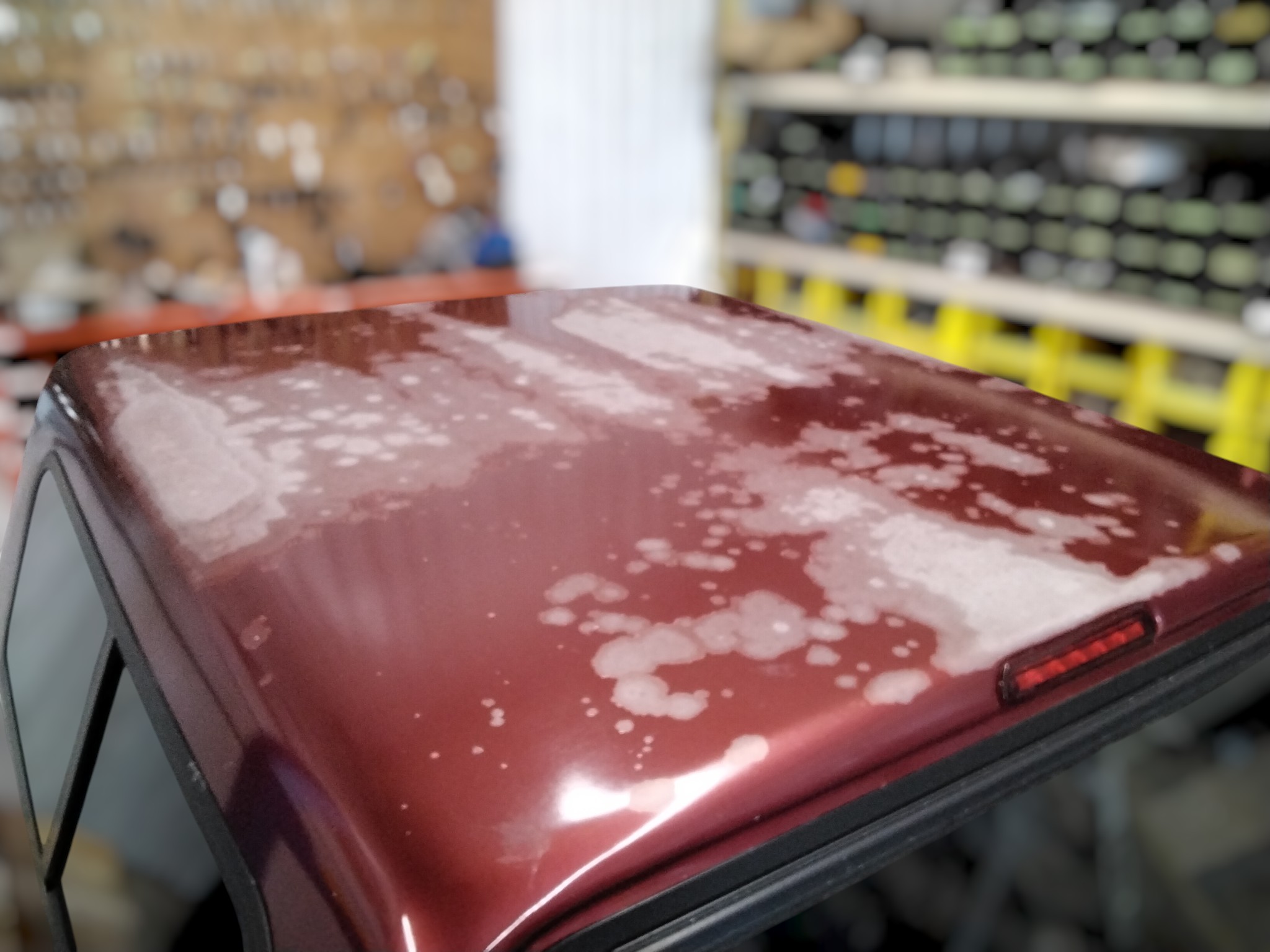2015 - 2020 Ford F150 5'6 Red Jason Truck Cap 4 2015 - 2020 Ford F150 5'6 Red Jason Truck Cap - Image 4
