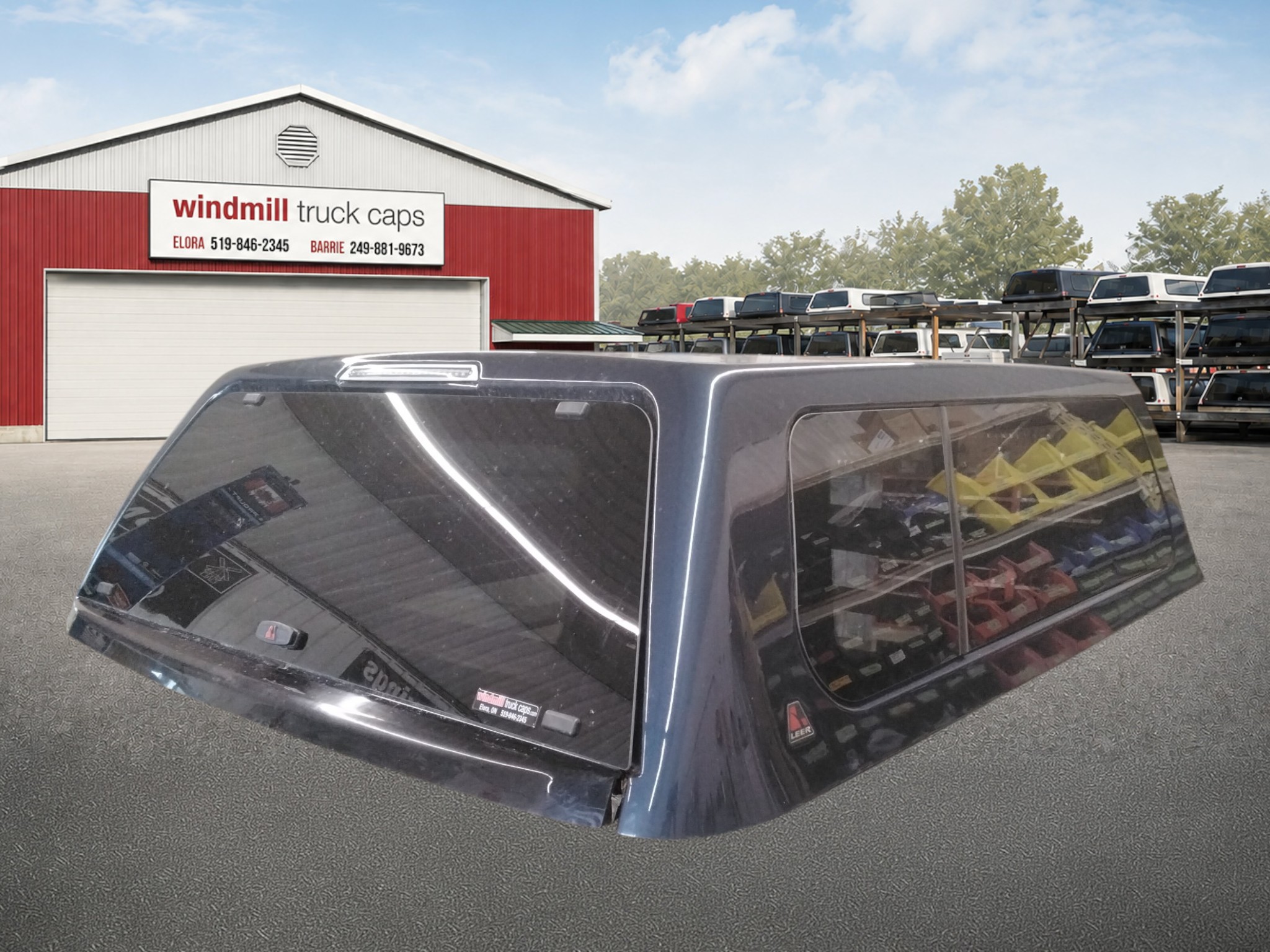 2020 - 2026 Chevrolet Silverado HD 2500/3500 6'9 GAO Northsky Blue Leer100XL Truck Cap 2 2020 - 2026 Chevrolet Silverado HD 2500/3500 6'9 GAO Northsky Blue Leer100XL Truck Cap - Image 2