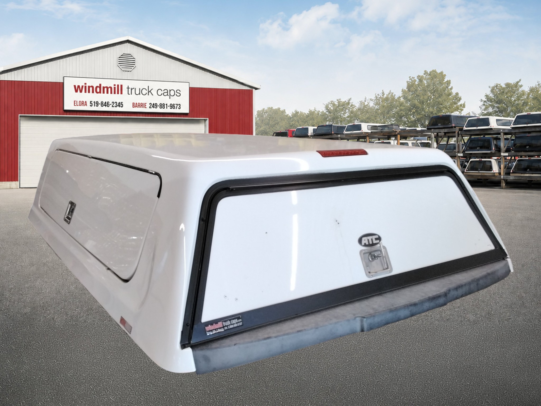 2021 - 2026 Ford F150 8' YZ White Workforce ATC Series Truck Cap 2 2021 - 2026 Ford F150 8' YZ White Workforce ATC Series Truck Cap - Image 2