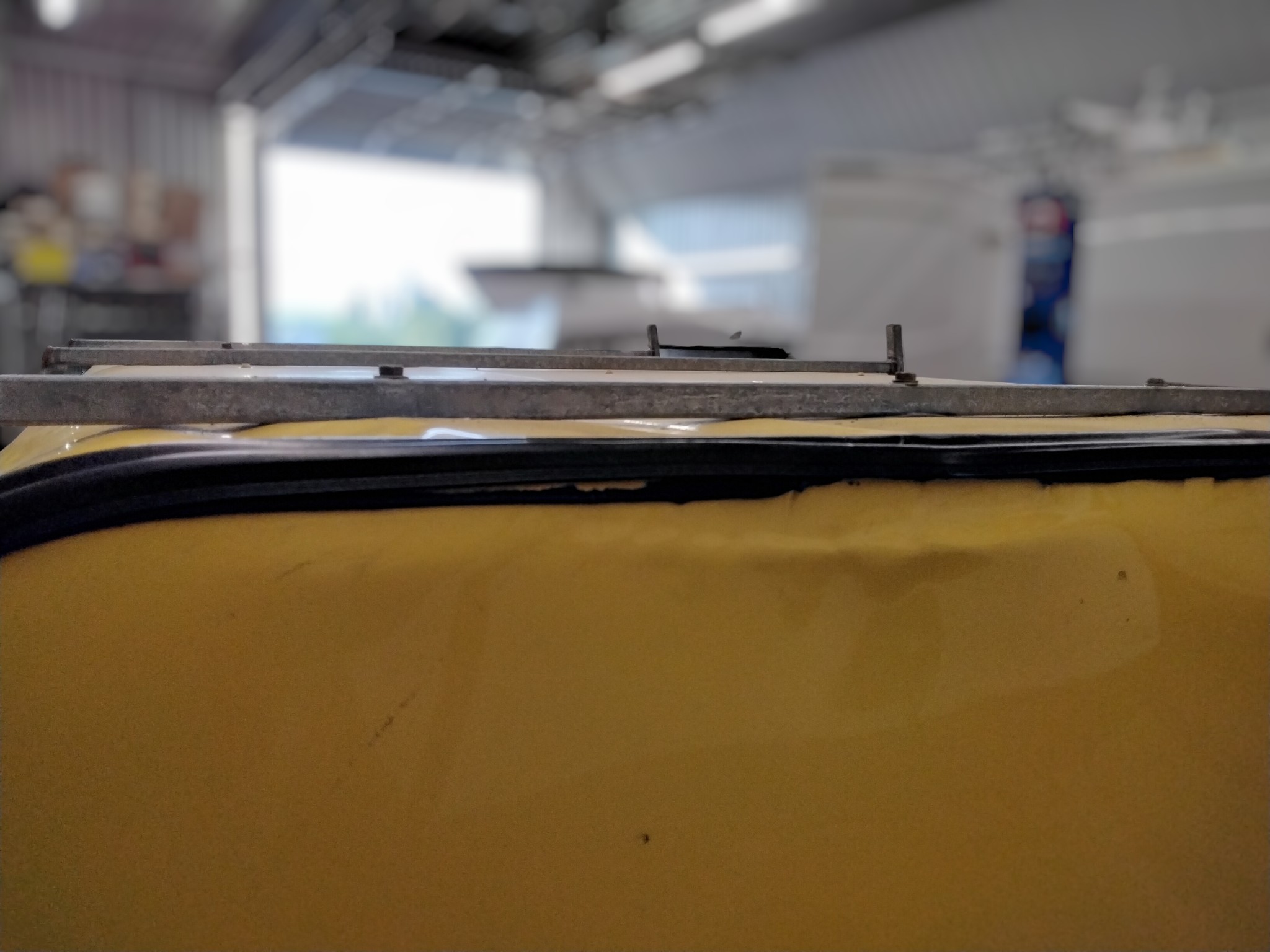 Dodge Ram 8' Yellow ARE Contractor Truck Cap 6 Dodge Ram 8' Yellow ARE Contractor Truck Cap - Image 6