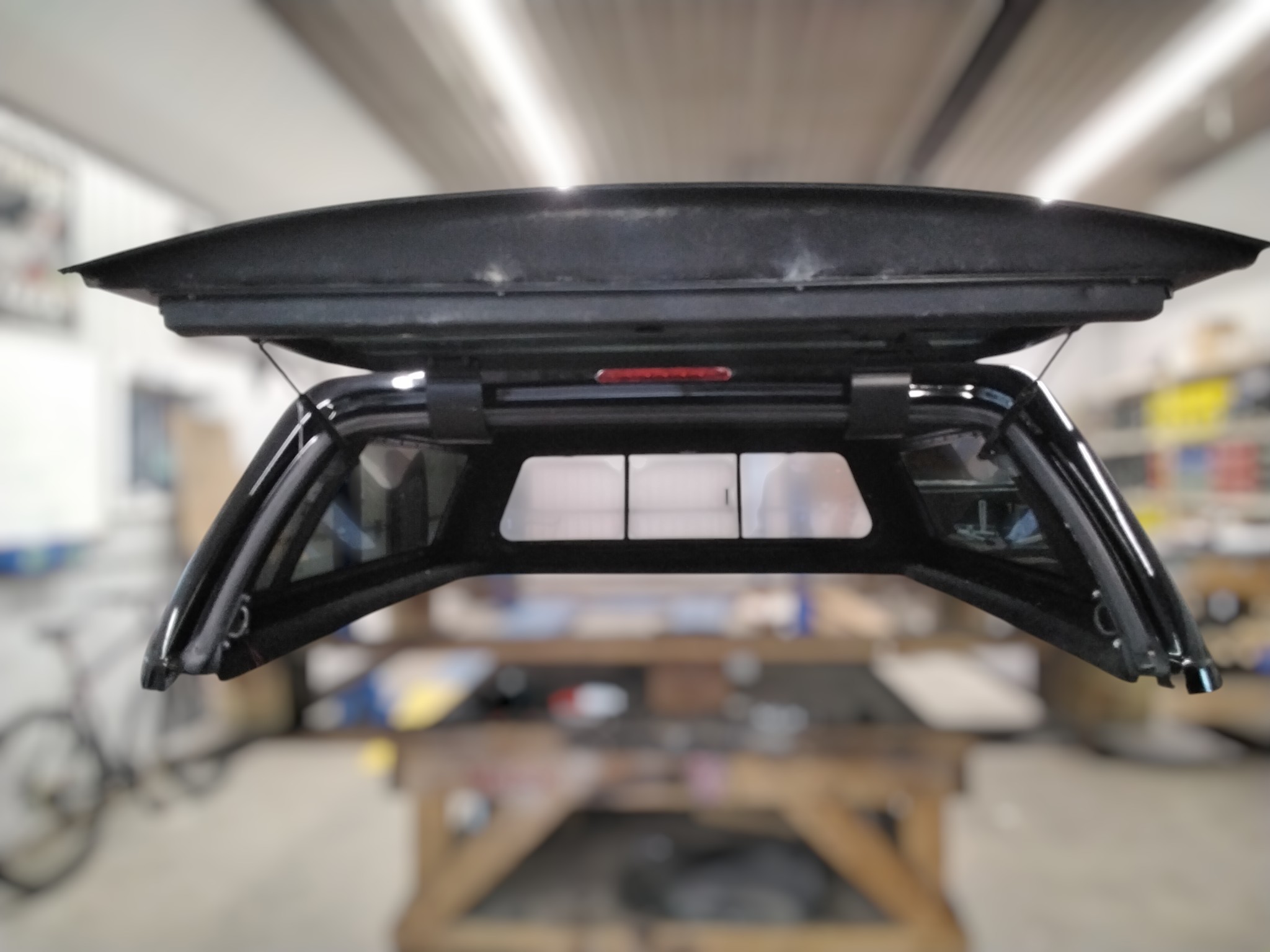 Dodge Ram 6'4 PXJ Diamond Black Ranch Truck Cap 3 Dodge Ram 6'4 PXJ Diamond Black Ranch Truck Cap - Image 3