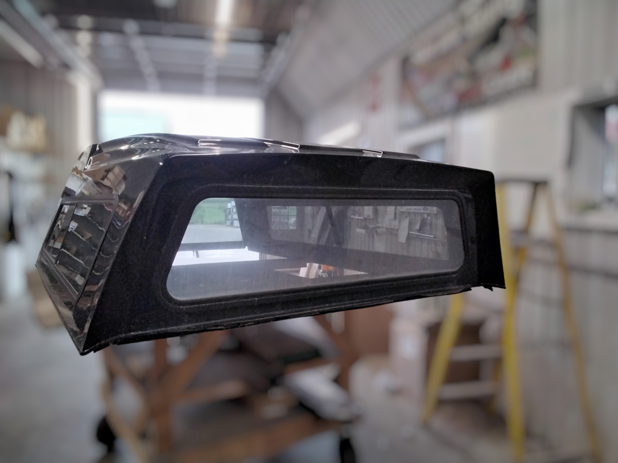 Dodge Ram 8' Regular Cab PPF Black ARE Truck Cap 4 Dodge Ram 8' Regular Cab PPF Black ARE Truck Cap - Image 4