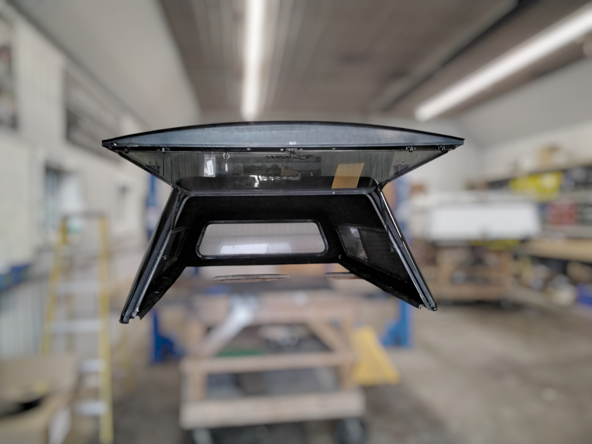 Dodge Ram 8' Regular Cab PPF Black ARE Truck Cap 3 Dodge Ram 8' Regular Cab PPF Black ARE Truck Cap - Image 3