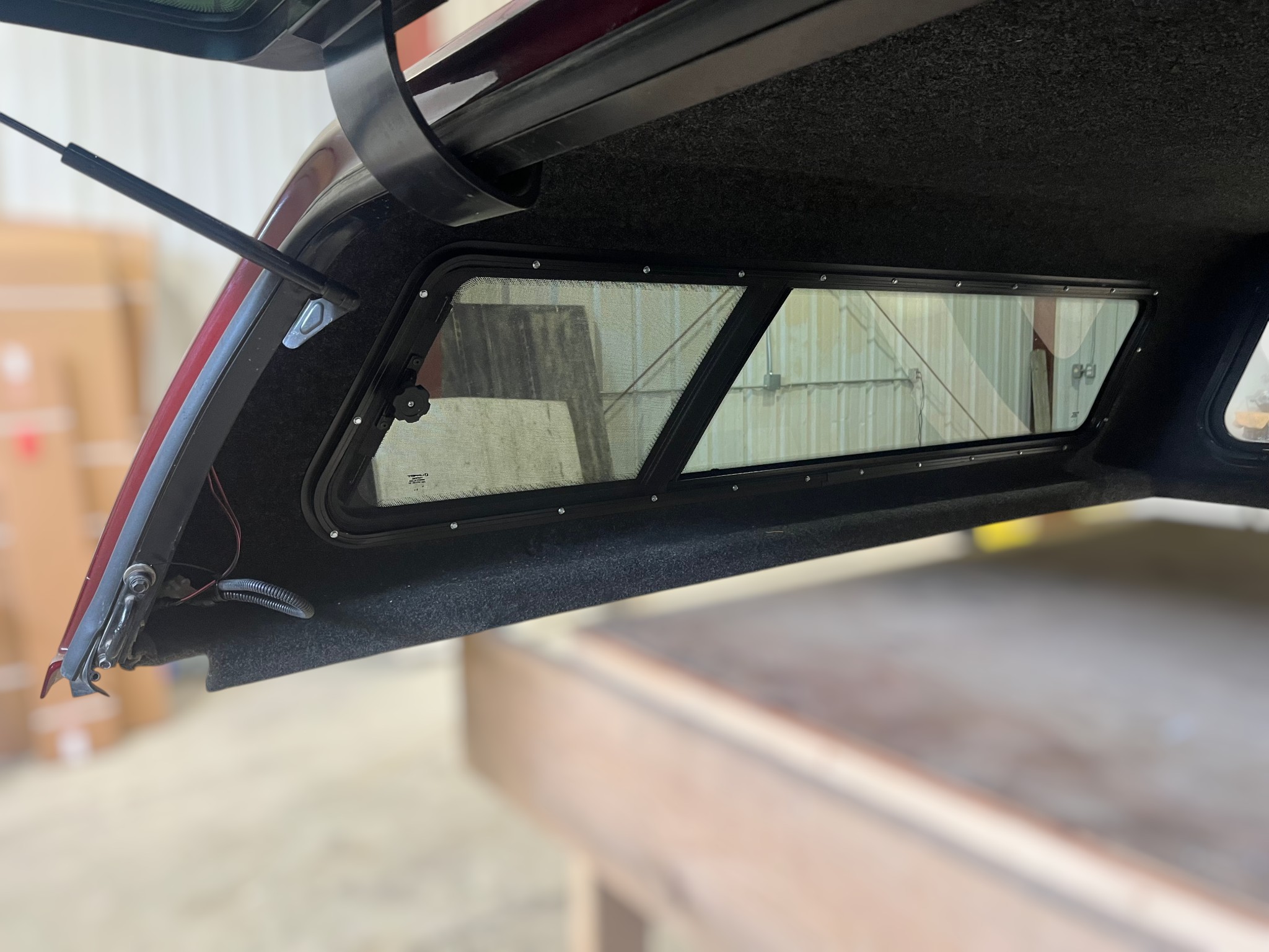 GMC Sierra or Chevrolet Silverado 6'6 405Y Red Jason Truck Cap 3 GMC Sierra or Chevrolet Silverado 6'6 405Y Red Jason Truck Cap - Image 3