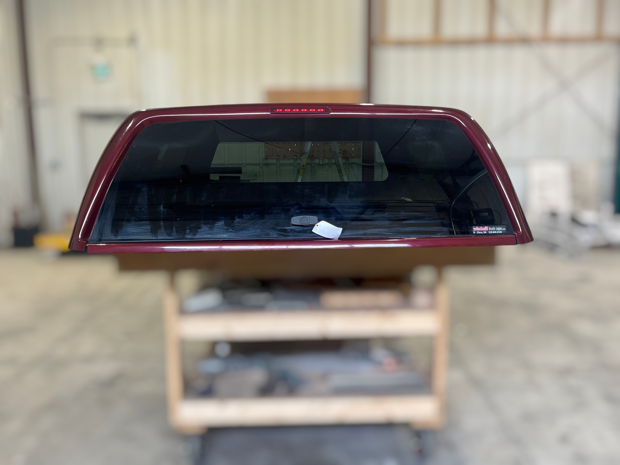 GMC Sierra or Chevrolet Silverado 6'6 405Y Red Jason Truck Cap 5 GMC Sierra or Chevrolet Silverado 6'6 405Y Red Jason Truck Cap - Image 5