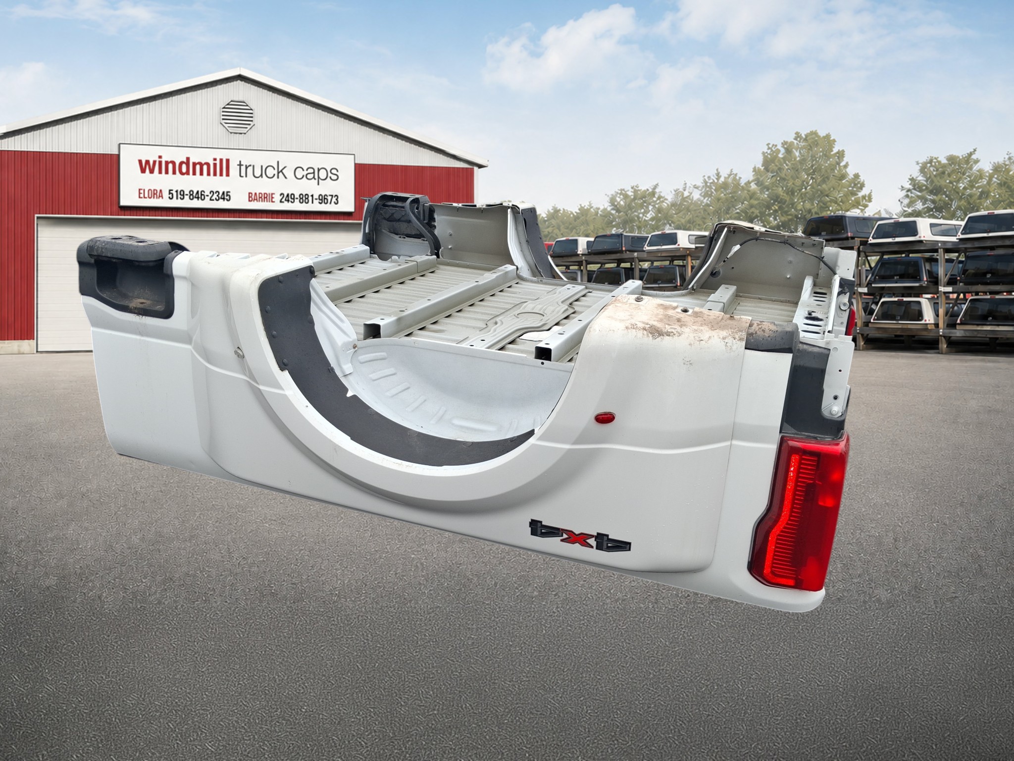 2023 - 2026 F350 8' White Dually Truck Box 2 2023 - 2026 F350 8' White Dually Truck Box - Image 2