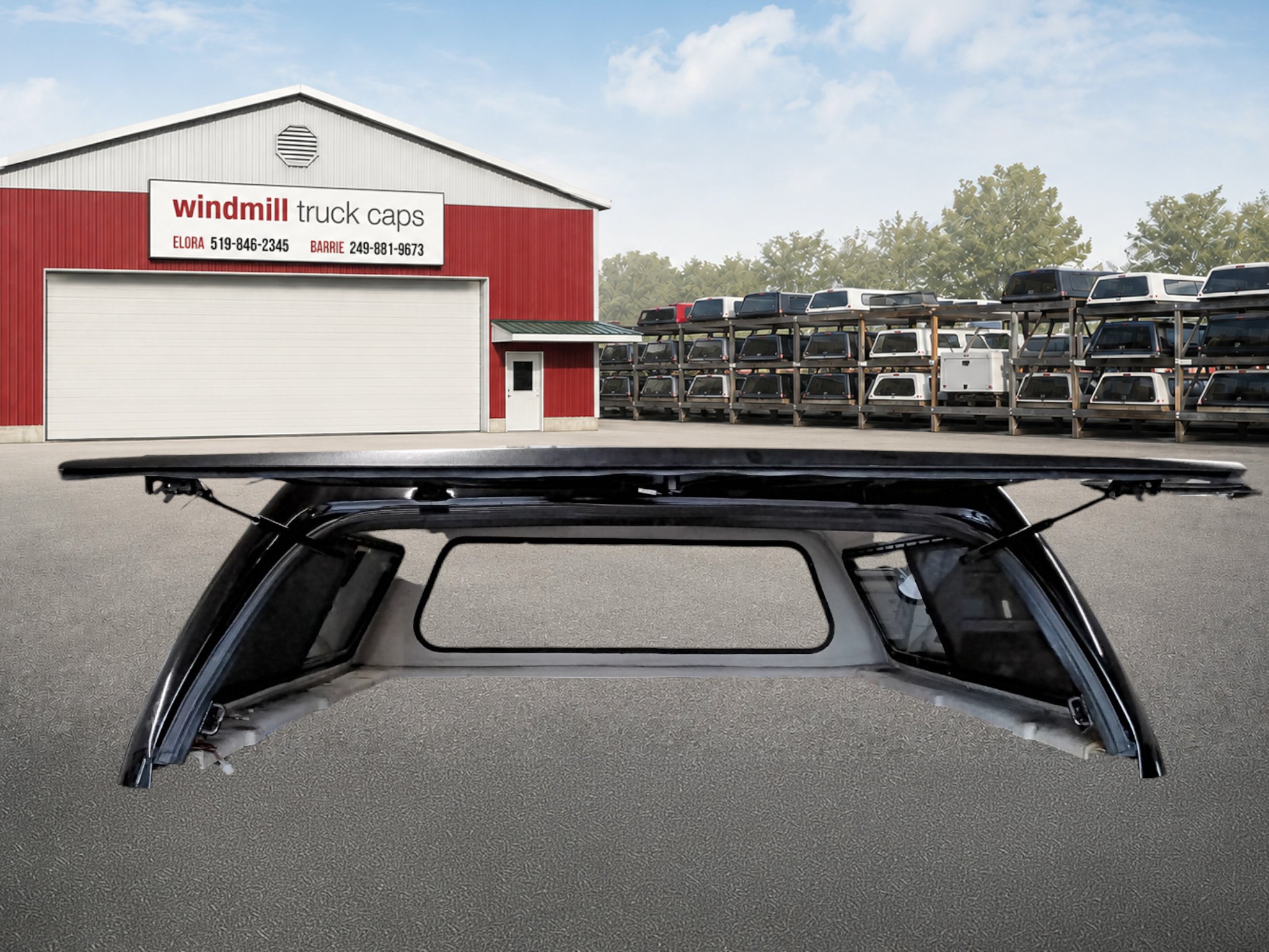 2009 - 2014 Ford F150 6'6 Black Leer Truck Cap 3 2009 - 2014 Ford F150 6'6 Black Leer Truck Cap - Image 3
