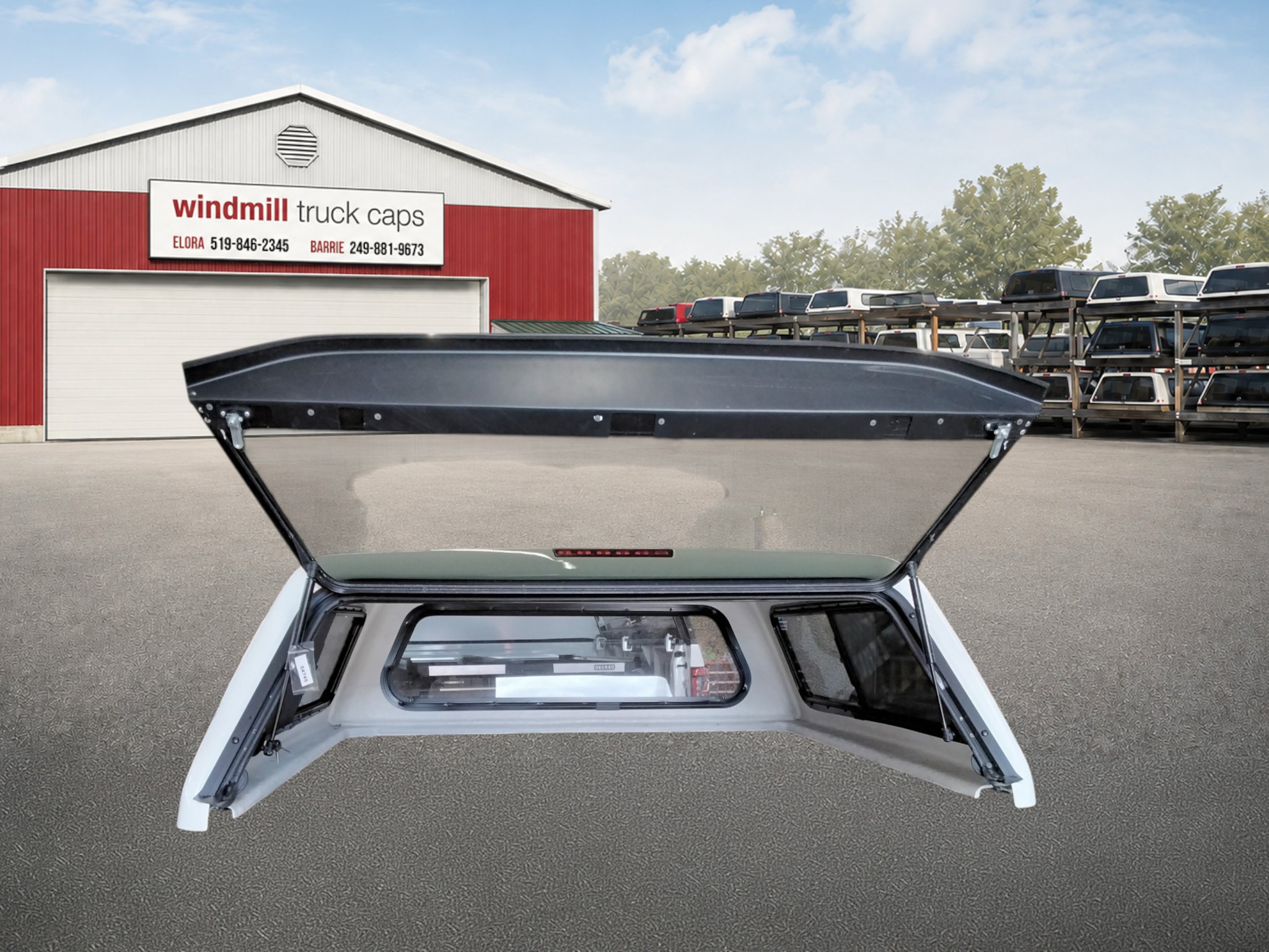 2022 - 2026 Nissan Frontier 5' White Ranch Echo Truck Cap 3 2022 - 2026 Nissan Frontier 5' White Ranch Echo Truck Cap - Image 3
