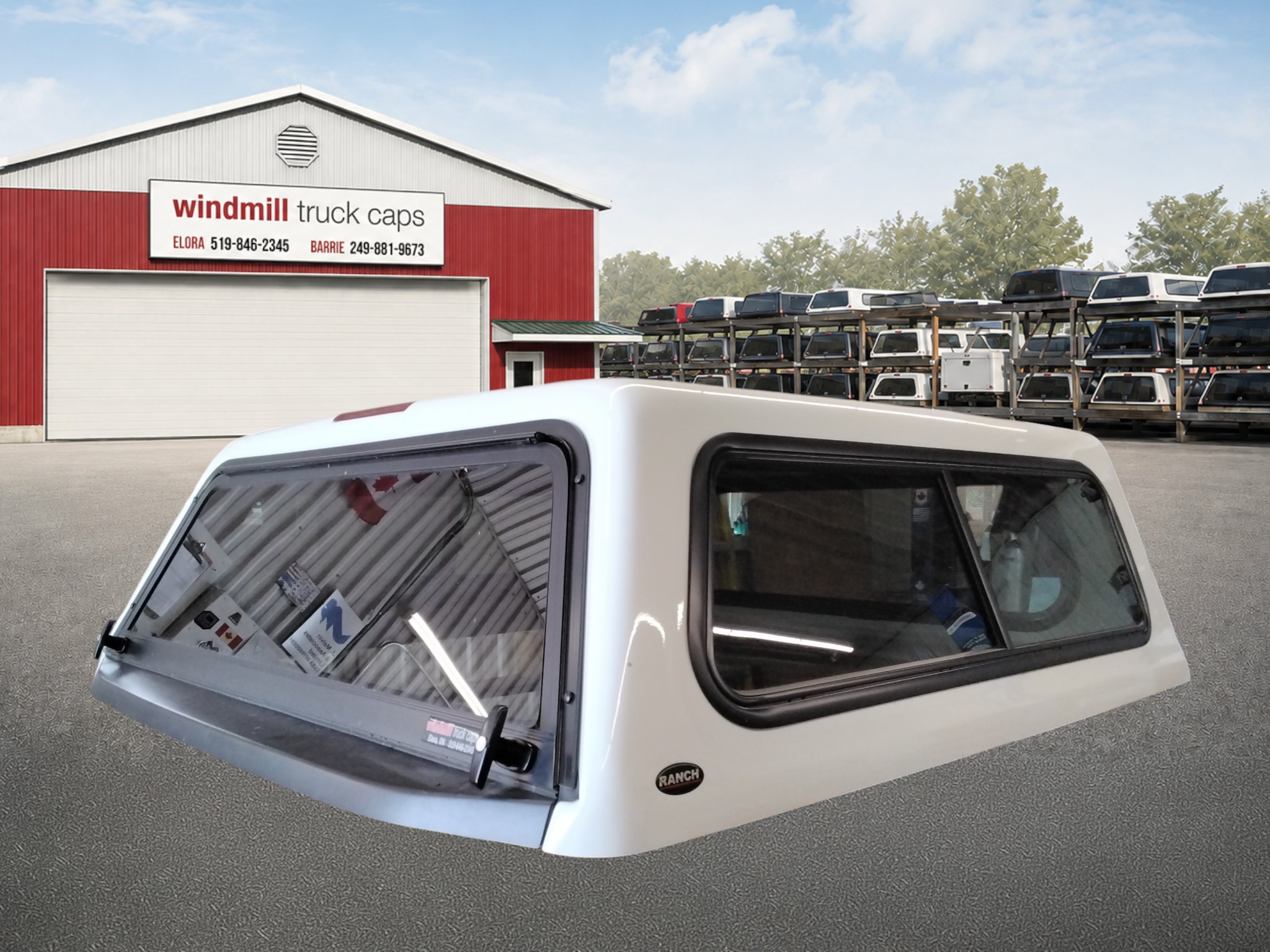 2022 - 2026 Nissan Frontier 5' White Ranch Echo Truck Cap 2 2022 - 2026 Nissan Frontier 5' White Ranch Echo Truck Cap - Image 2
