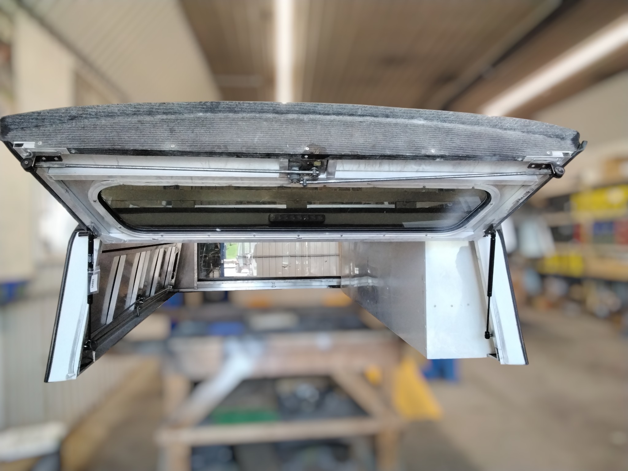 Chevrolet Silverado or GMC Sierra 1500 8' White ARE Contractor Truck Cap 3 Chevrolet Silverado or GMC Sierra 1500 8' White ARE Contractor Truck Cap - Image 3