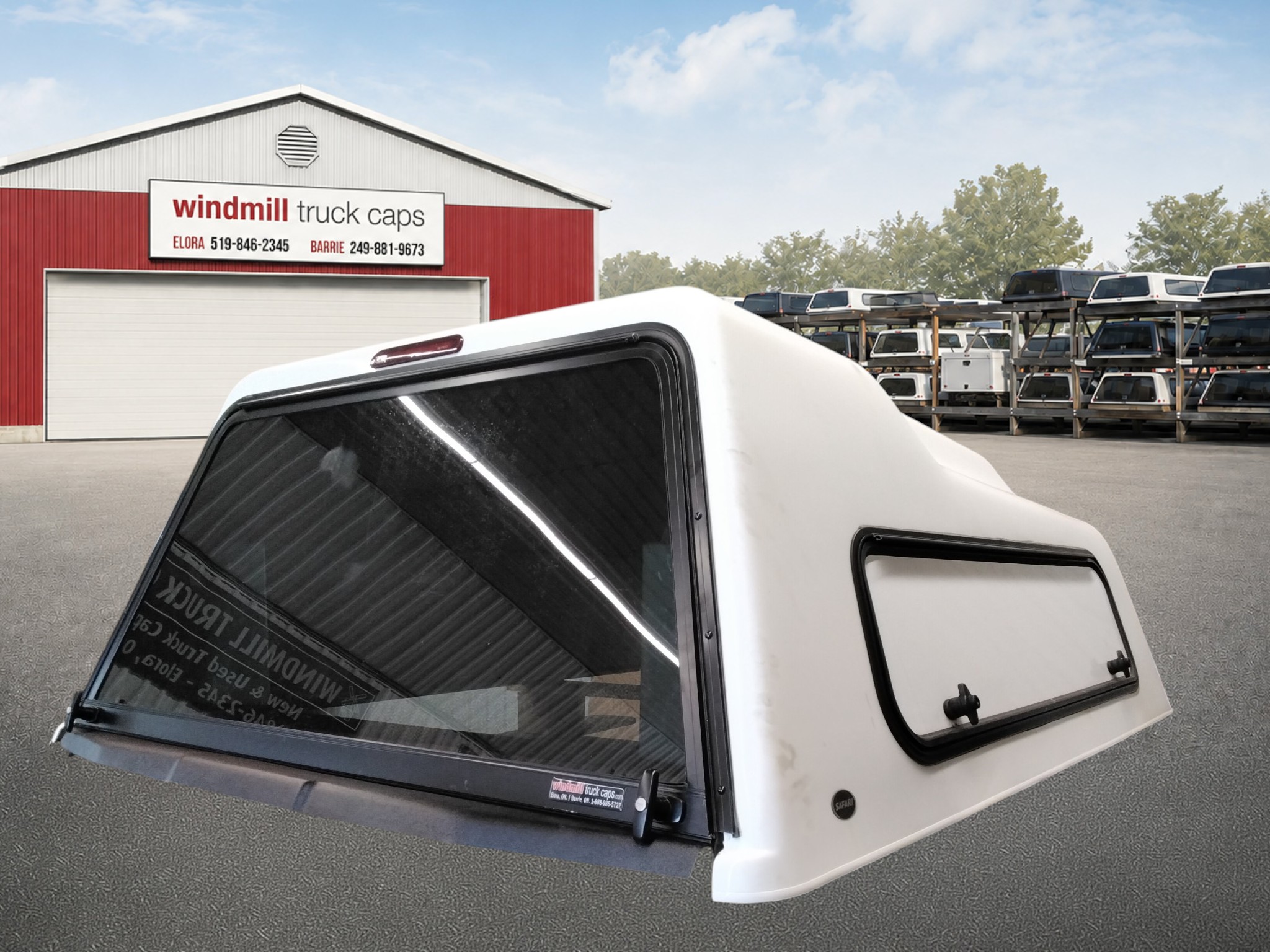 2015 - 2020 Ford F150 6'6 White Unicover Highrise Truck Cap 2 2015 - 2020 Ford F150 6'6 White Unicover Highrise Truck Cap - Image 2