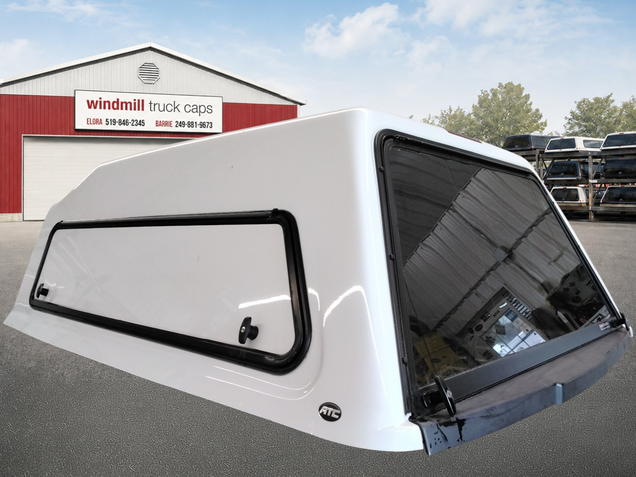 2023 - 2026 Ford Superduty 6'9 YZ White ATC Truck Cap 2 2023 - 2026 Ford Superduty 6'9 YZ White ATC Truck Cap - Image 2