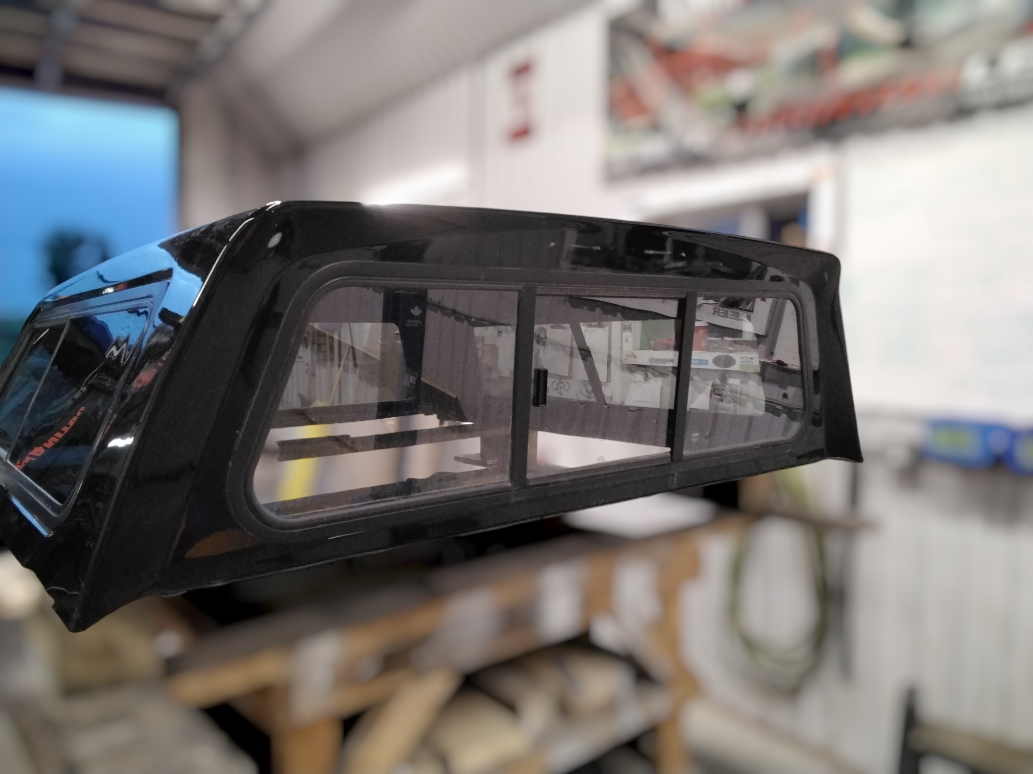GMC Sierra or Chevrolet Silverado 5'6 41 Black Contour IV Truck Cap 4 GMC Sierra or Chevrolet Silverado 5'6 41 Black Contour IV Truck Cap - Image 4
