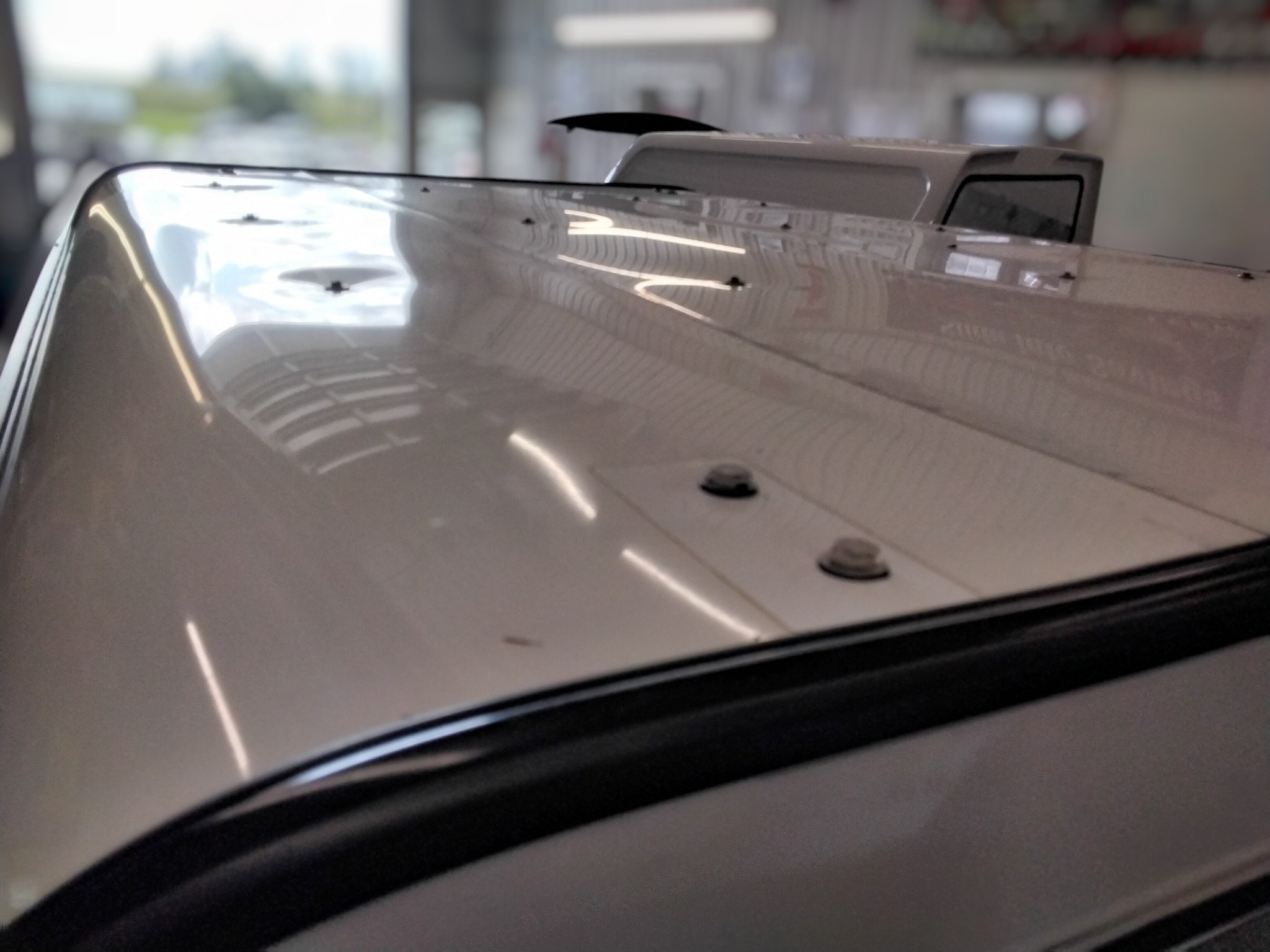 2021 - 2026 Ford F150 6'6 White Century Contractor Truck Cap 5 2021 - 2026 Ford F150 6'6 White Century Contractor Truck Cap - Image 5
