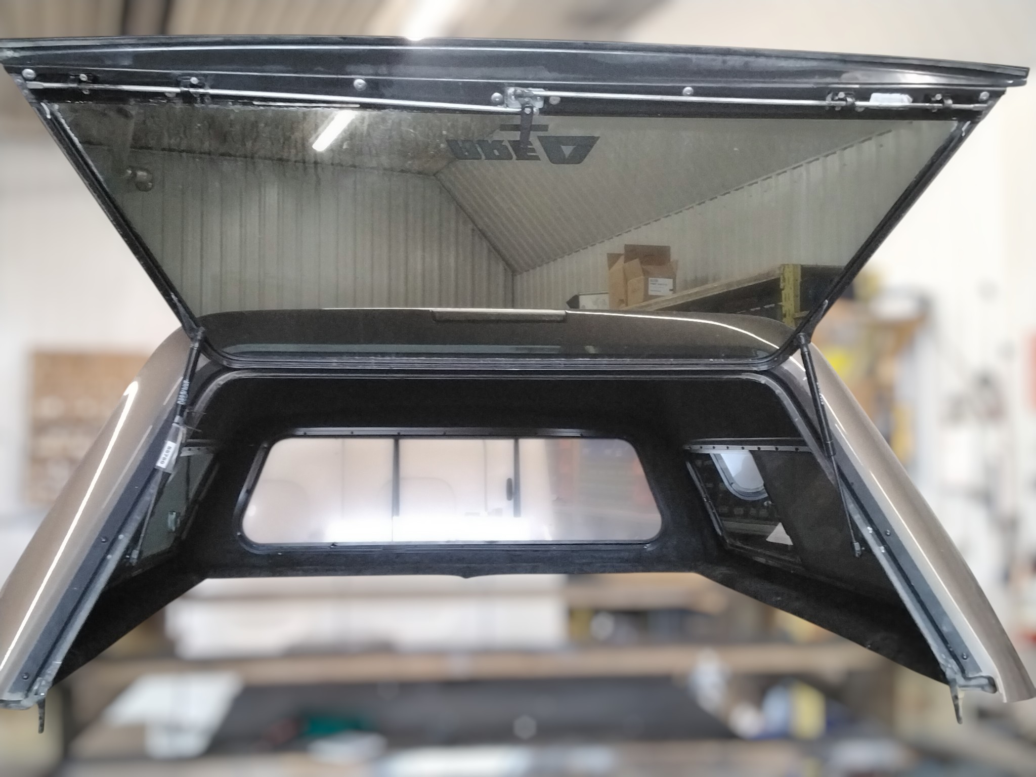 GMC Sierra or Chevrolet Silverado 6'6 GWX Subterranean Metallic ARE Truck Cap 3 GMC Sierra or Chevrolet Silverado 6'6 GWX Subterranean Metallic ARE Truck Cap - Image 3