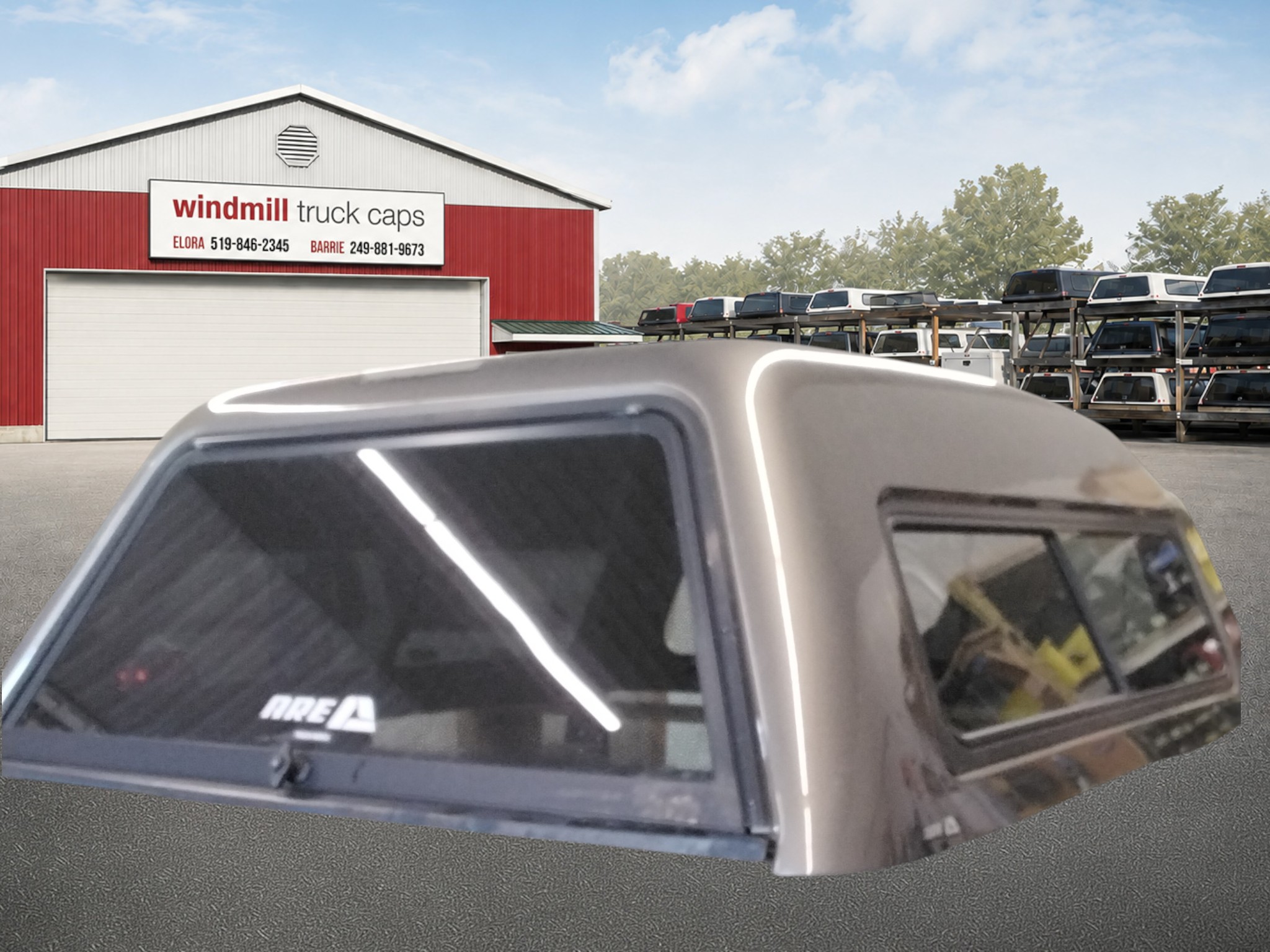 GMC Sierra or Chevrolet Silverado 6'6 GWX Subterranean Metallic ARE Truck Cap 2 GMC Sierra or Chevrolet Silverado 6'6 GWX Subterranean Metallic ARE Truck Cap - Image 2