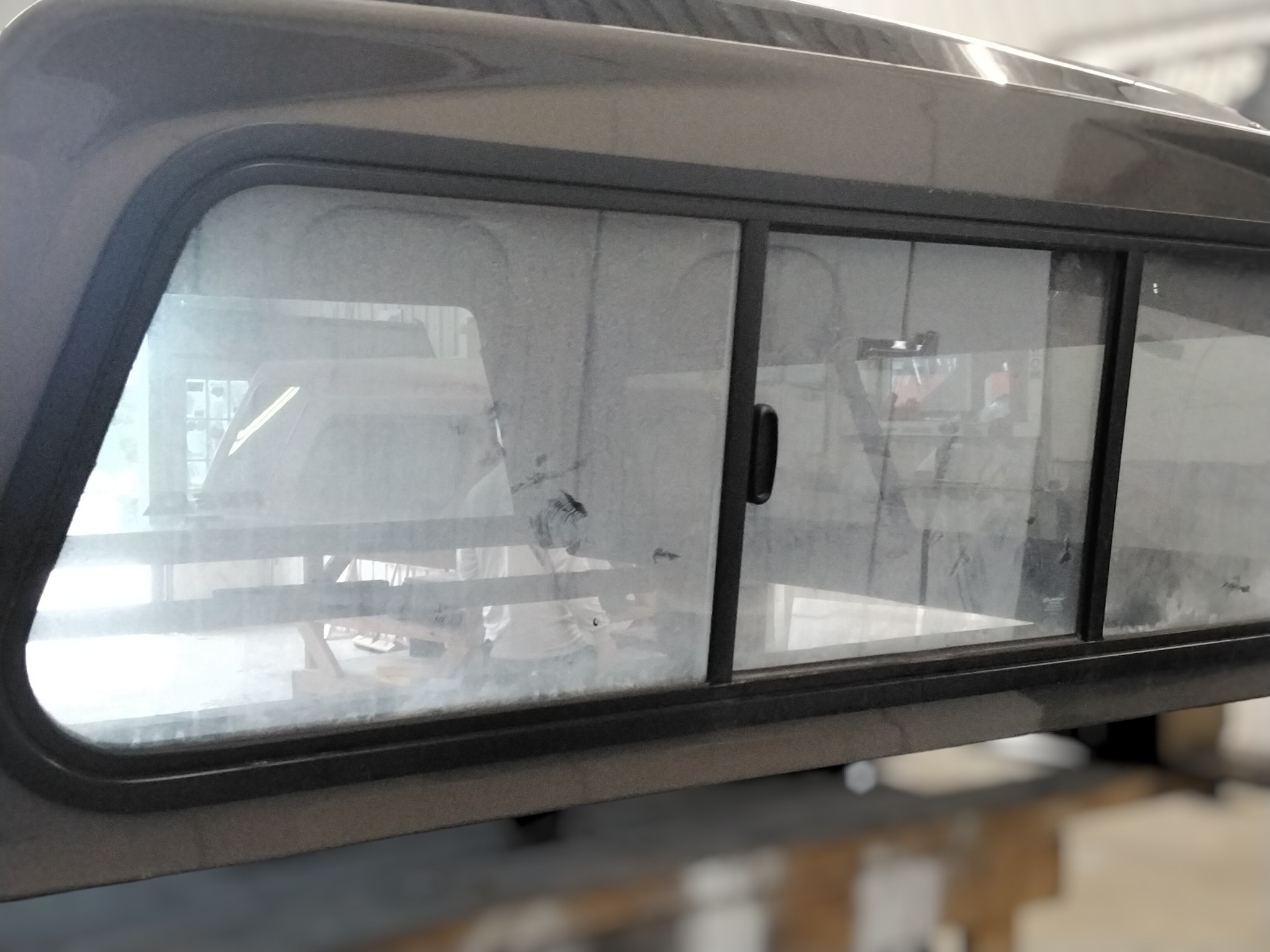 GMC Sierra or Chevrolet Silverado 6'6 GWX Subterranean Metallic ARE Truck Cap 4 GMC Sierra or Chevrolet Silverado 6'6 GWX Subterranean Metallic ARE Truck Cap - Image 4