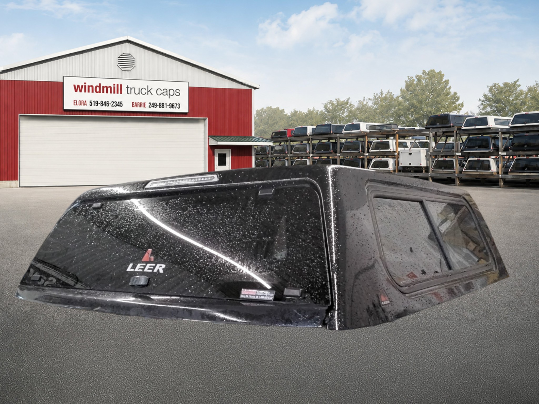 Chevrolet Silverado 1500 5'8 GBA Black Leer100XR Truck Cap 2 Chevrolet Silverado 1500 5'8 GBA Black Leer100XR Truck Cap - Image 2