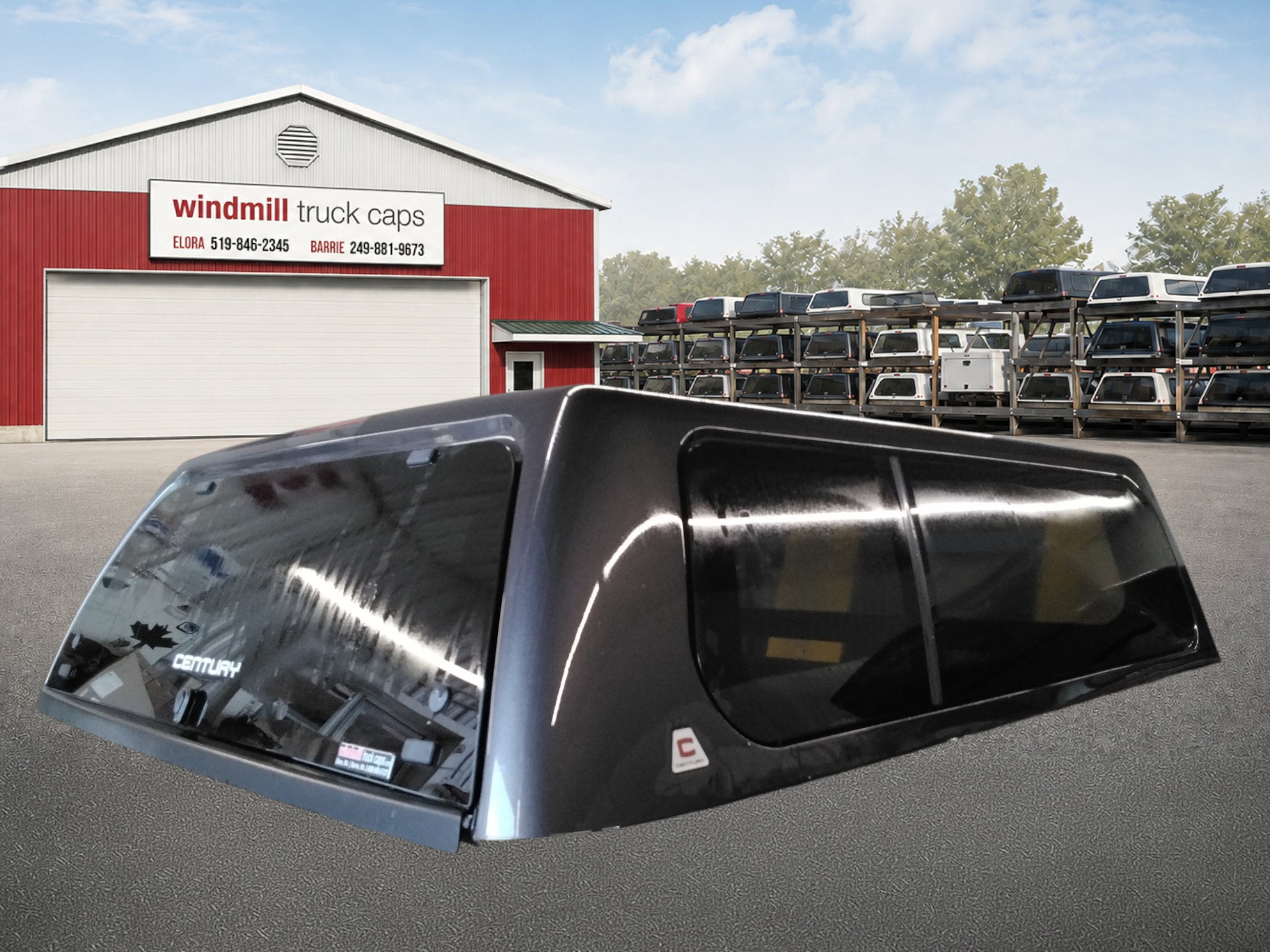 GMC Sierra or Chevrolet Silverado 6'6 Grey Leer100XL Truck Cap 2 GMC Sierra or Chevrolet Silverado 6'6 Grey Leer100XL Truck Cap - Image 2