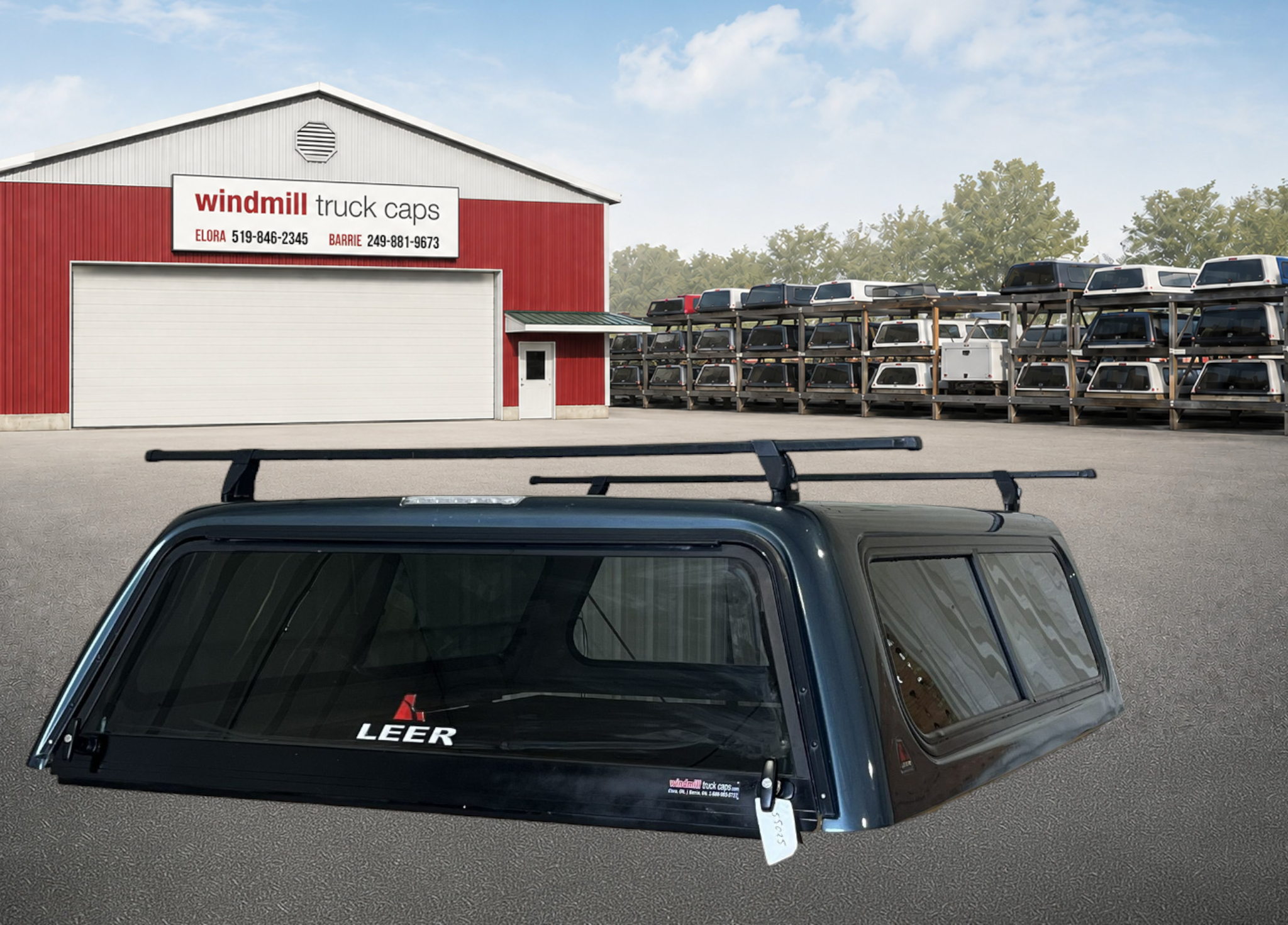 Chevrolet Silverado 6'6 46 Stealth Grey Leer100R Truck Cap 2 Chevrolet Silverado 6'6 46 Stealth Grey Leer100R Truck Cap - Image 2