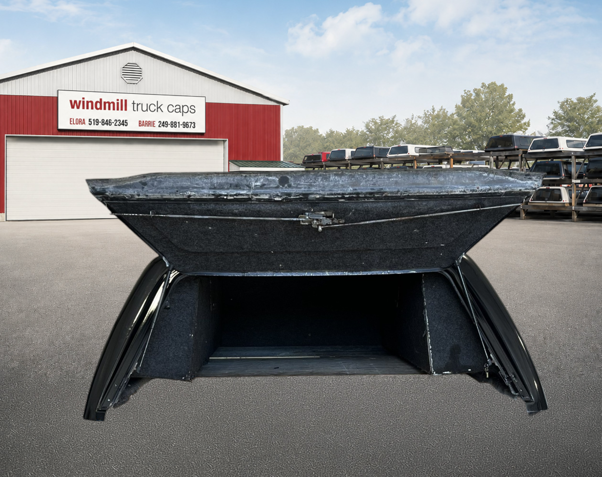 2008 - 2016 Ford Superduty 8' G1 Shadow Black Truck Cap 3 2008 - 2016 Ford Superduty 8' G1 Shadow Black Truck Cap - Image 3