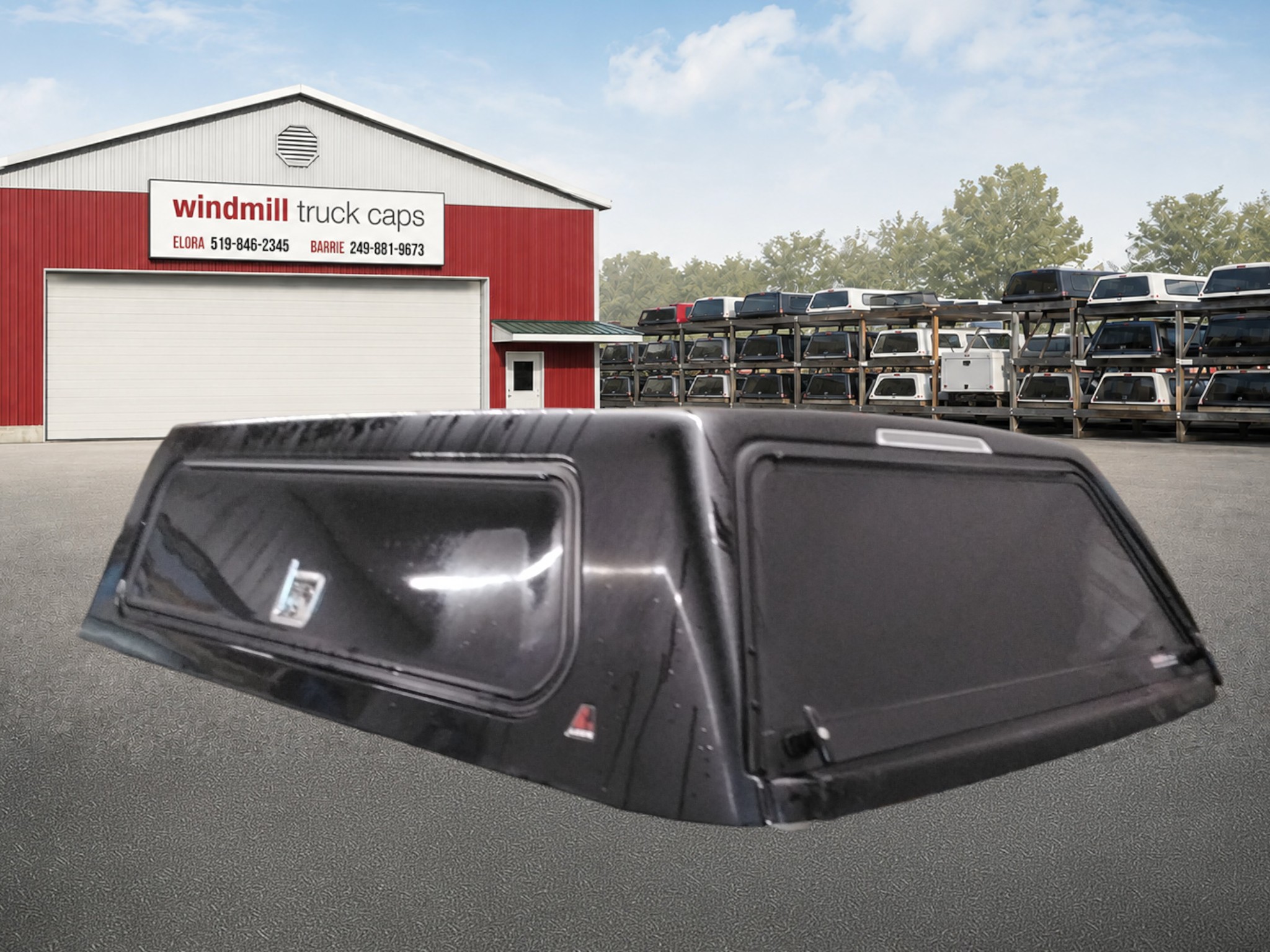 Chevrolet Silverado HD 2500/3500 6'9 GBA Black Leer100RCC Truck Cap 2 Chevrolet Silverado HD 2500/3500 6'9 GBA Black Leer100RCC Truck Cap - Image 2