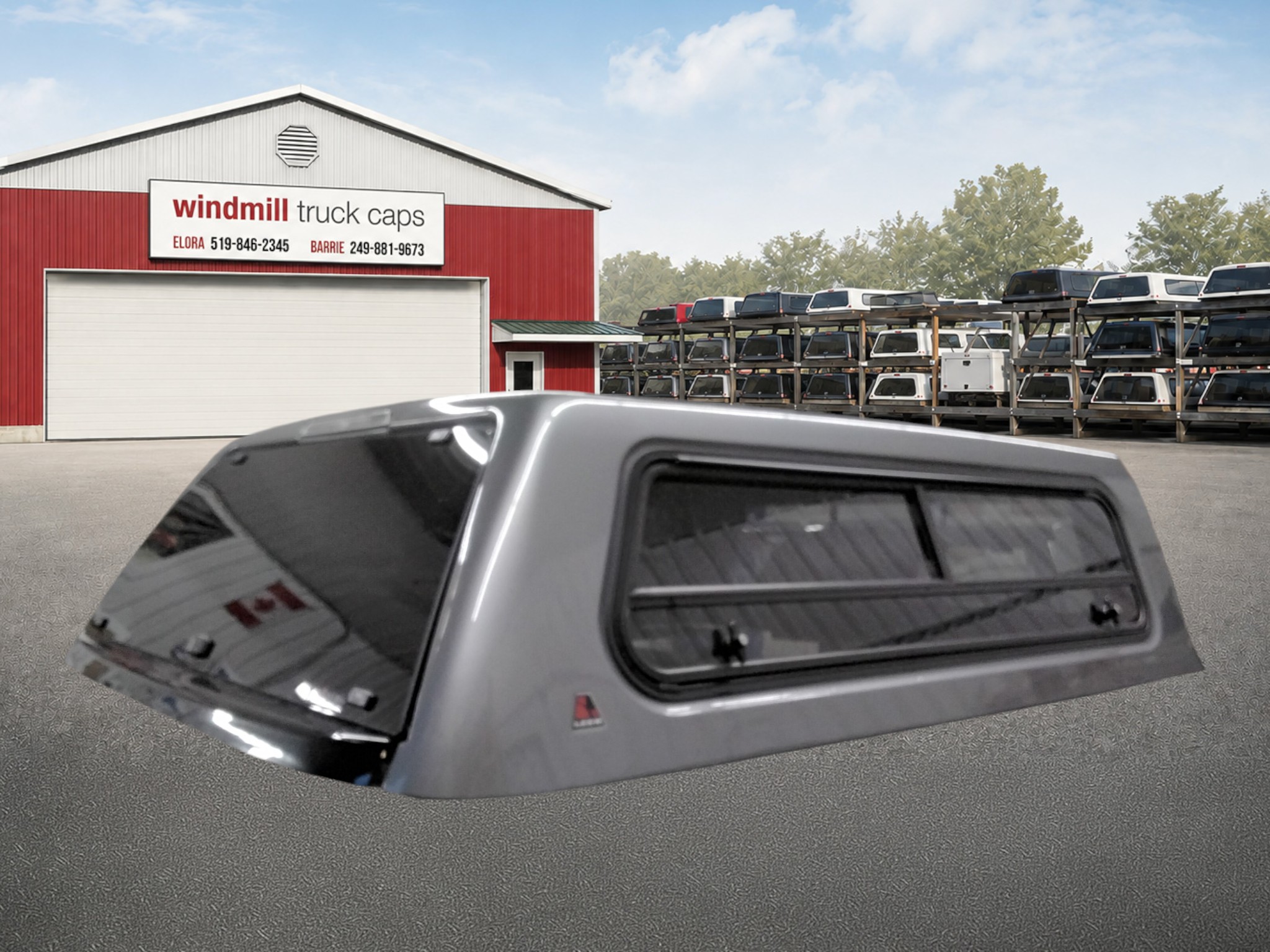 Chevrolet Silverado HD 2500/3500 6'9 GXD Sterling Grey Leer100XR Truck Cap 2 Chevrolet Silverado HD 2500/3500 6'9 GXD Sterling Grey Leer100XR Truck Cap - Image 2