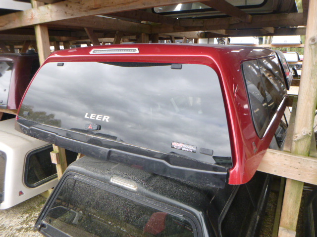 2021 - 2027 Ford F150 6'6 Red Leer100XL Truck Cap 2 2021 - 2027 Ford F150 6'6 Red Leer100XL Truck Cap - Image 2